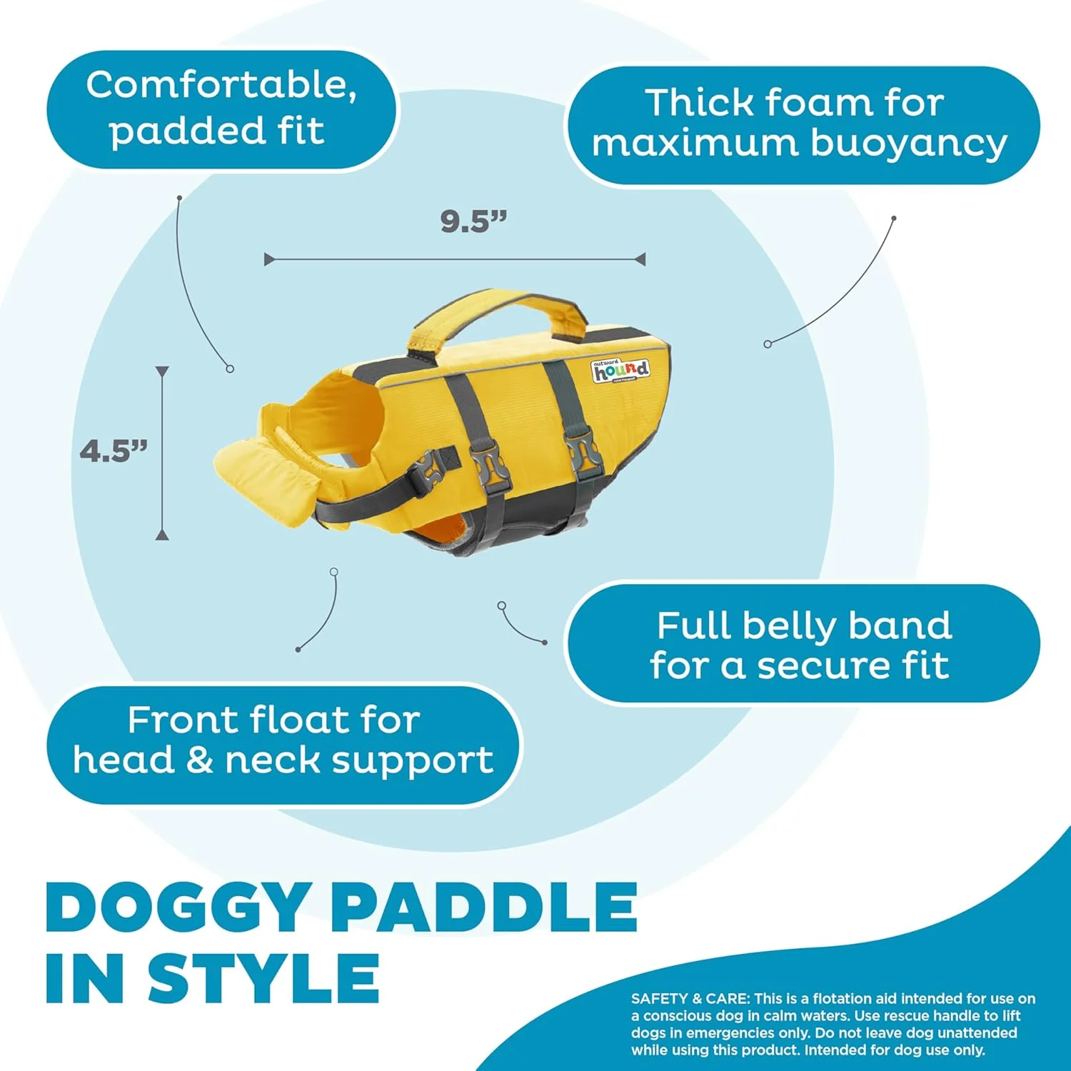 جلیقه نجات سگ Outward Hound مدل Granby Splash زرد، سایز XS جلیقه نجات سگ Outward Hound مدل Granby Splash زرد، سایز XS