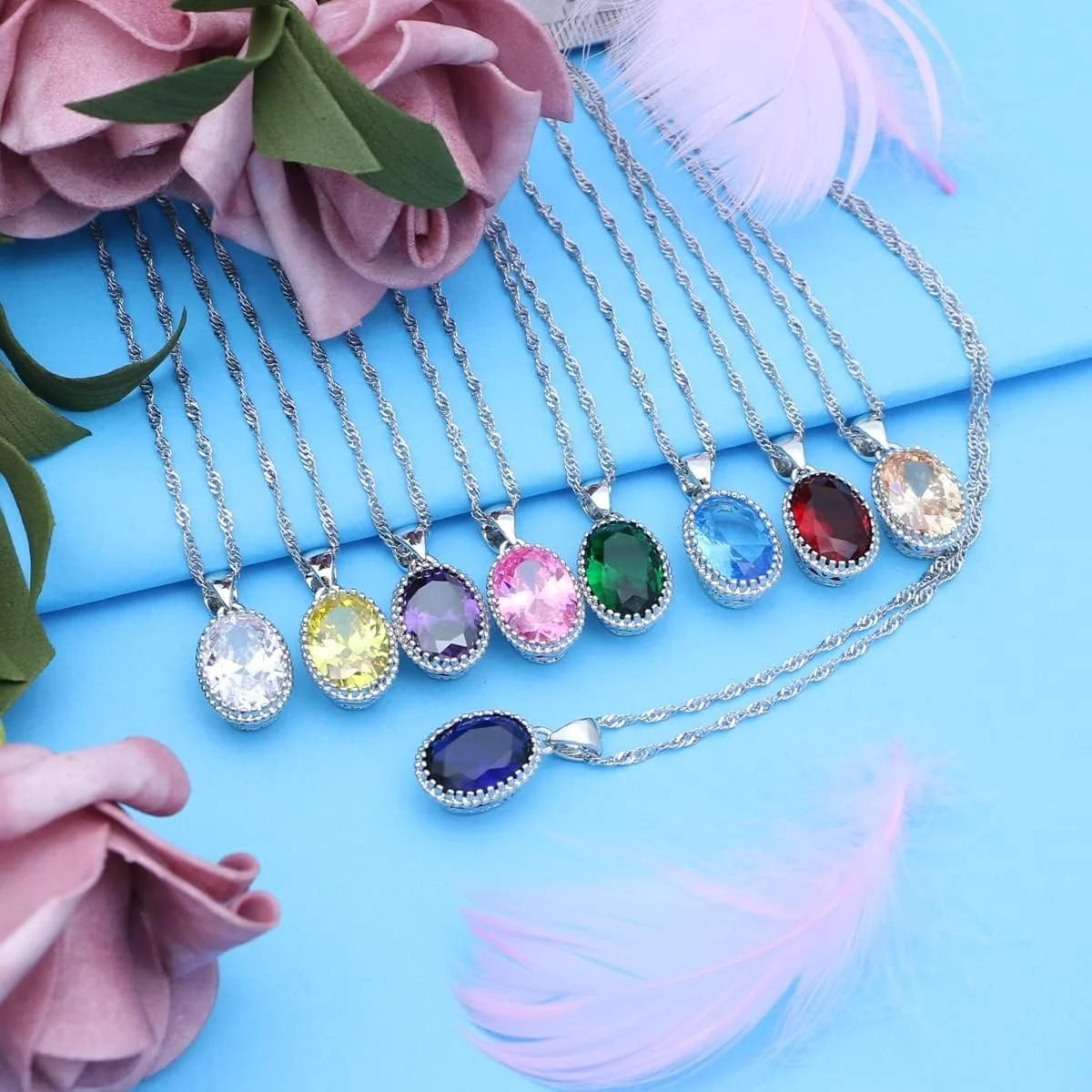 ست جواهرات زنانه LMXXVJ شامل گوشواره، انگشتر، گردنبند و دستبند تنیس با سنگ قیمتی CZ، مناسب برای عروس، سالگرد، جشن و هدیه کریسمس، رنگ نقرهای ست جواهرات زنانه LMXXVJ شامل گوشواره، انگشتر، گردنبند و دستبند تنیس با سنگ قیمتی CZ، مناسب برای عروس، سالگرد، جشن و هدیه کریسمس، رنگ نقرهای