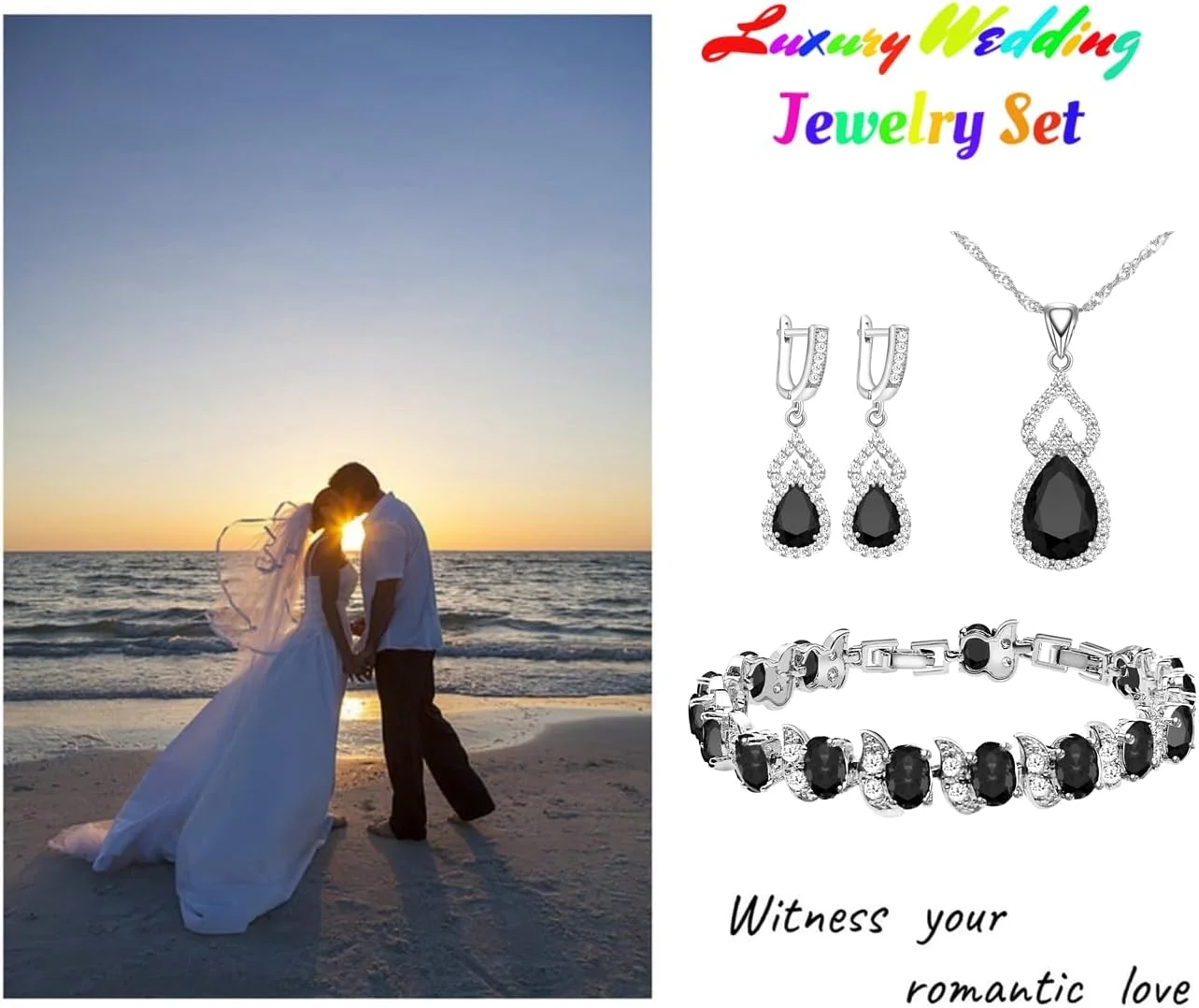 ست جواهرات زنانه LMXXVJ، گردنبند با روکش پلاتین، انگشتر باز، گوشواره و دستبند، هدیه تولد/سالگرد/روز مادر برای مادر/همسر/خواهر/بهترین دوست ست جواهرات زنانه LMXXVJ، گردنبند با روکش پلاتین، انگشتر باز، گوشواره و دستبند، هدیه تولد/سالگرد/روز مادر برای مادر/همسر/خواهر/بهترین دوست