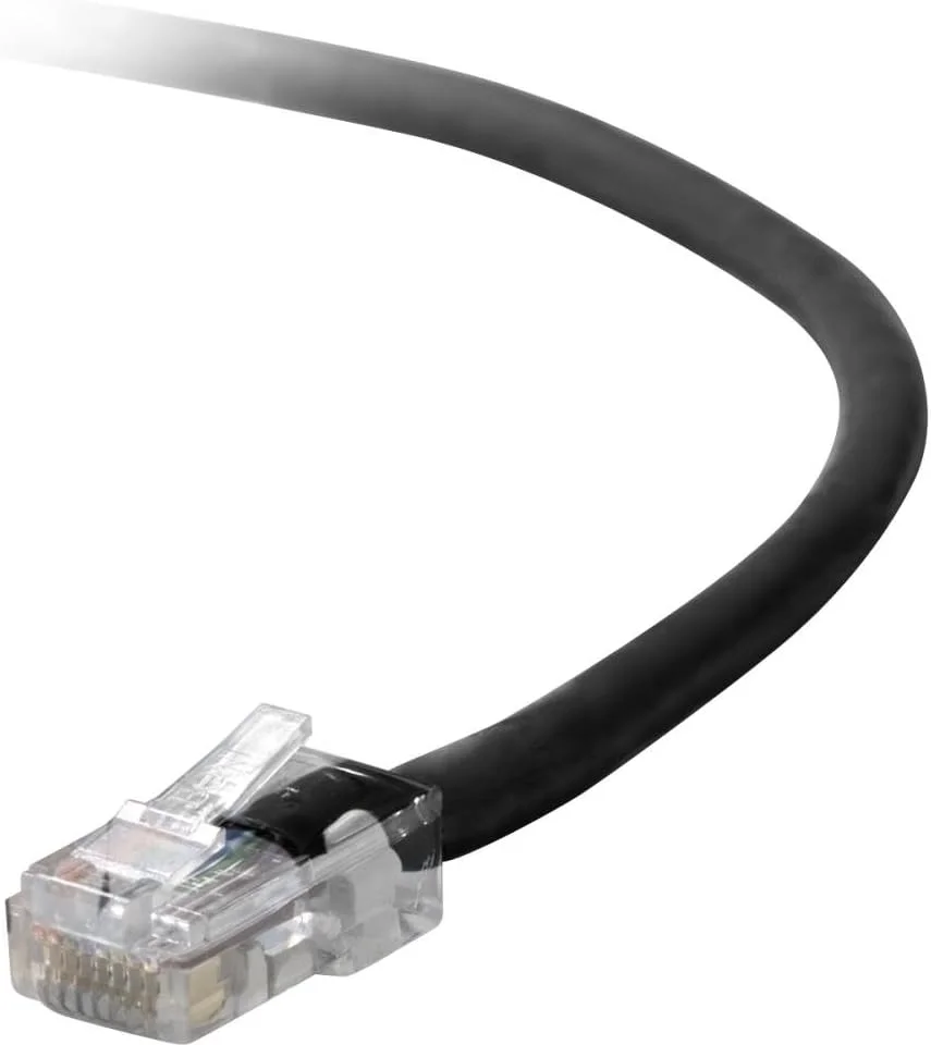 کابل پچ بلکین CAT5E RJ45M/RJ45M 12 فوت مشکی کابل پچ بلکین CAT5E RJ45M/RJ45M 12 فوت مشکی
