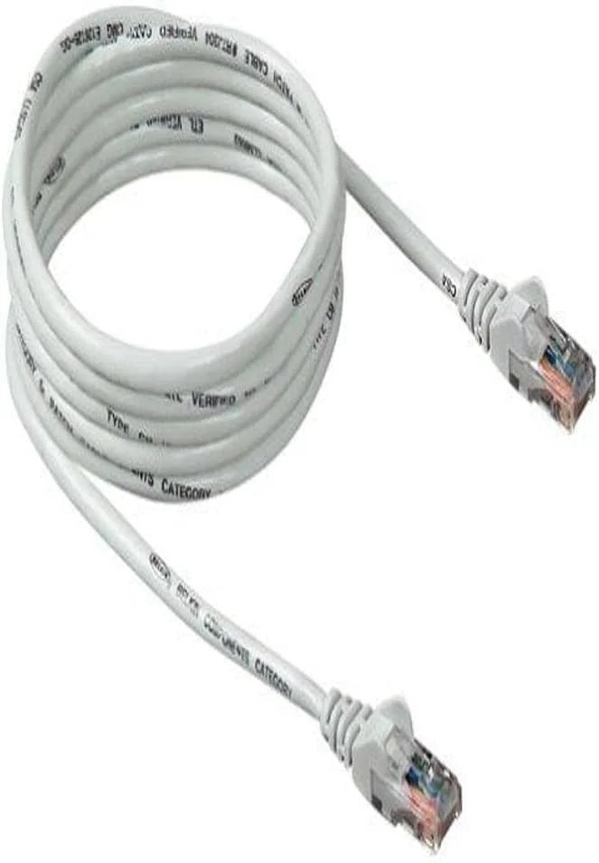 کابل پچ بلکین RJ45 دسته 5e بدون گیر (سفید، 7.5 متر)