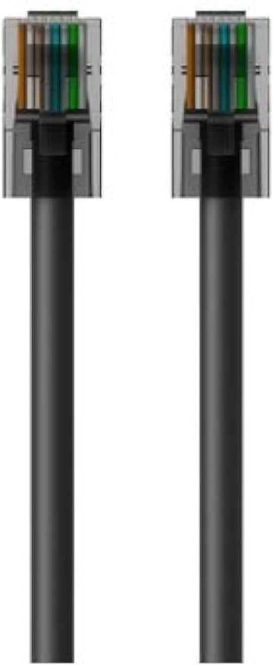 کابل شبکه بلکین CAT6 (5 متری) - کابل پچ اترنت RJ45 نر به نر | اتصال لپ تاپ یا کامپیوتر رومیزی به LAN یا اینترنت یا سایر دستگاه های شبکه - (5 متر) مشکی