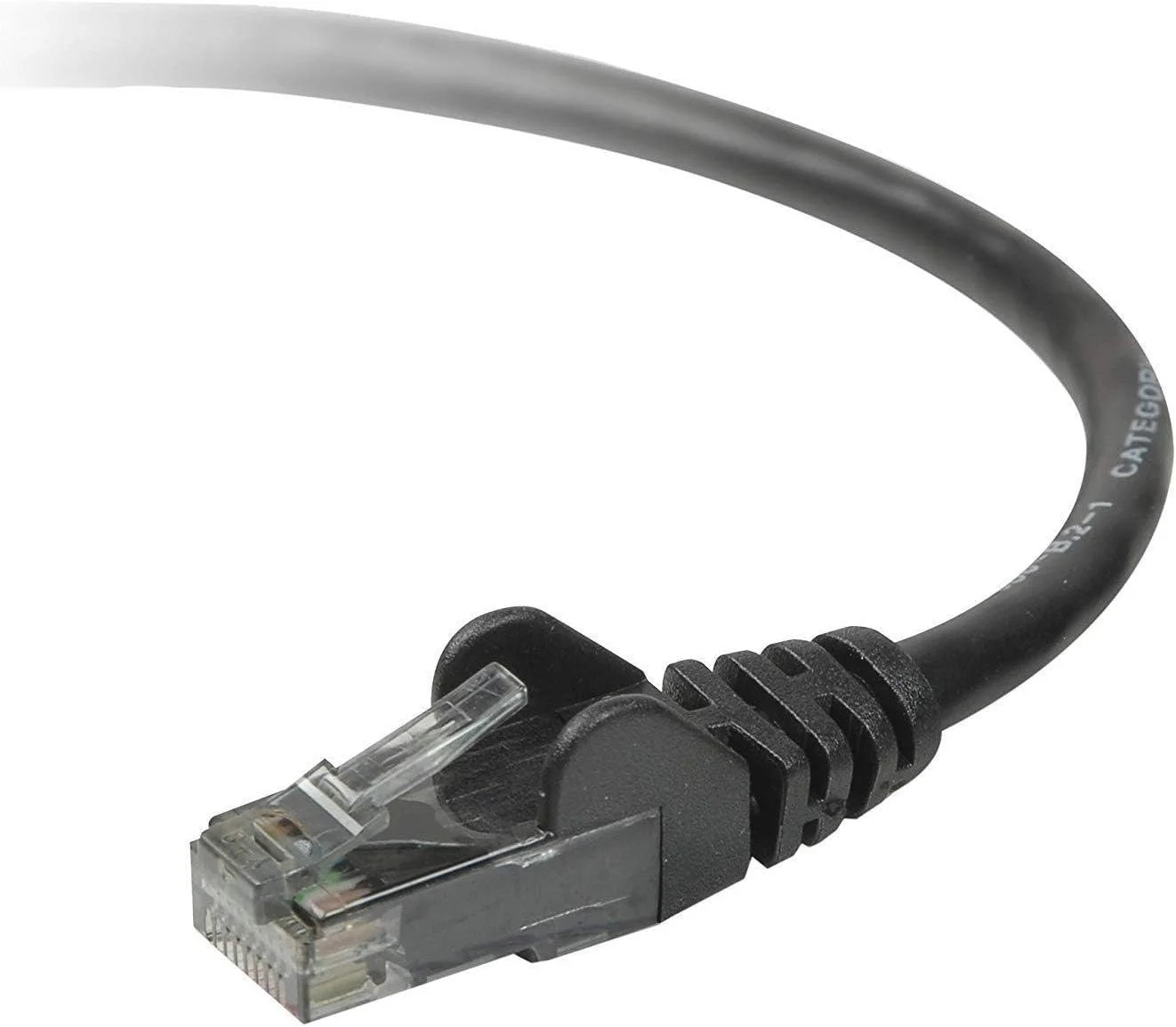 کابل شبکه بلکین CAT6 (5 متری) - کابل پچ اترنت RJ45 نر به نر | اتصال لپ تاپ یا کامپیوتر رومیزی به LAN یا اینترنت یا سایر دستگاه های شبکه - (5 متر) مشکی
