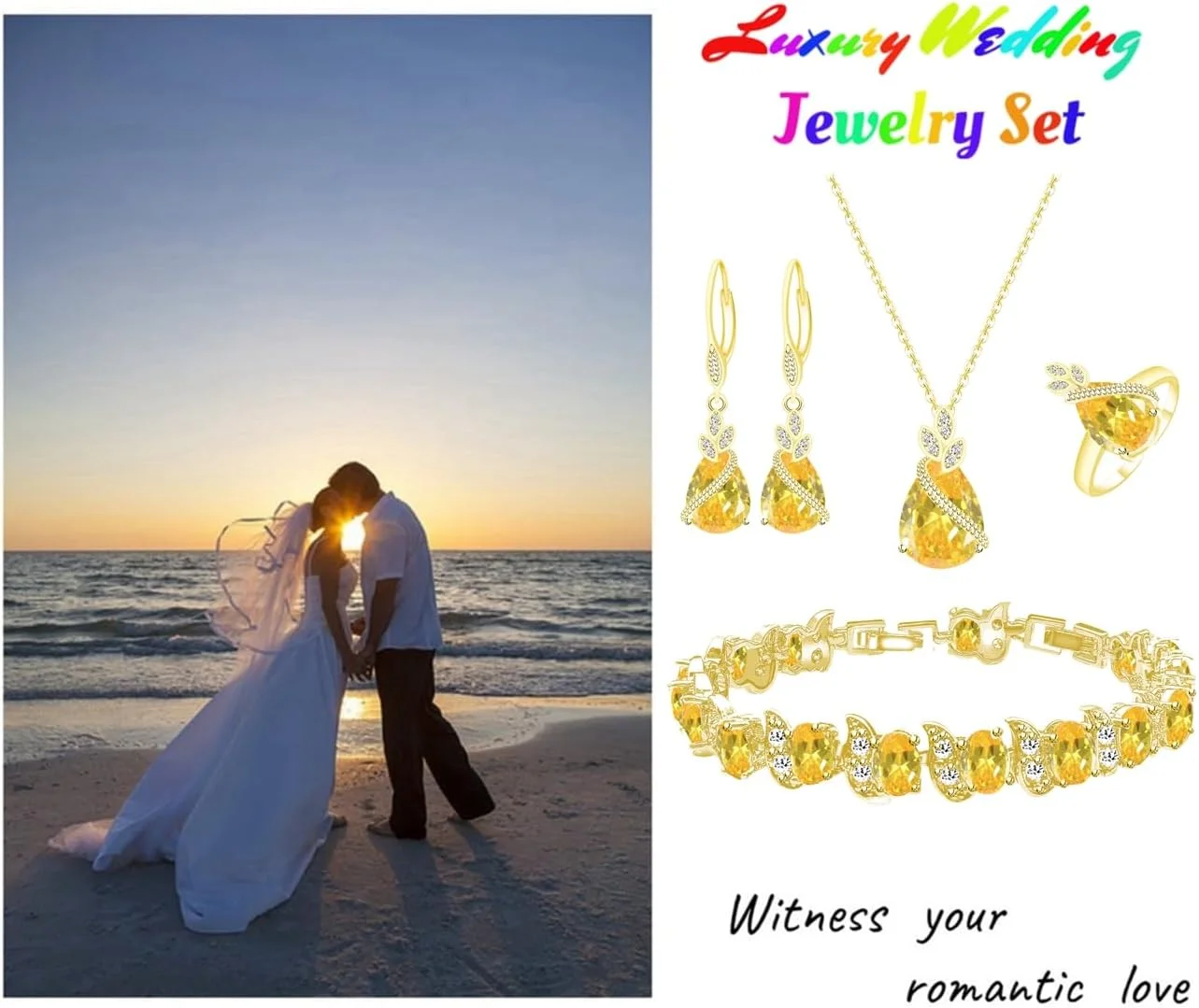 ست جواهرات زنانه LMXXVJ، گردنبند زیرکونیا مکعبی اشکی، گوشواره، انگشتر قابل تنظیم، ست جواهرات دستبند، هدیه جواهرات رسمی ست جواهرات زنانه LMXXVJ، گردنبند زیرکونیا مکعبی اشکی، گوشواره، انگشتر قابل تنظیم، ست جواهرات دستبند، هدیه جواهرات رسمی