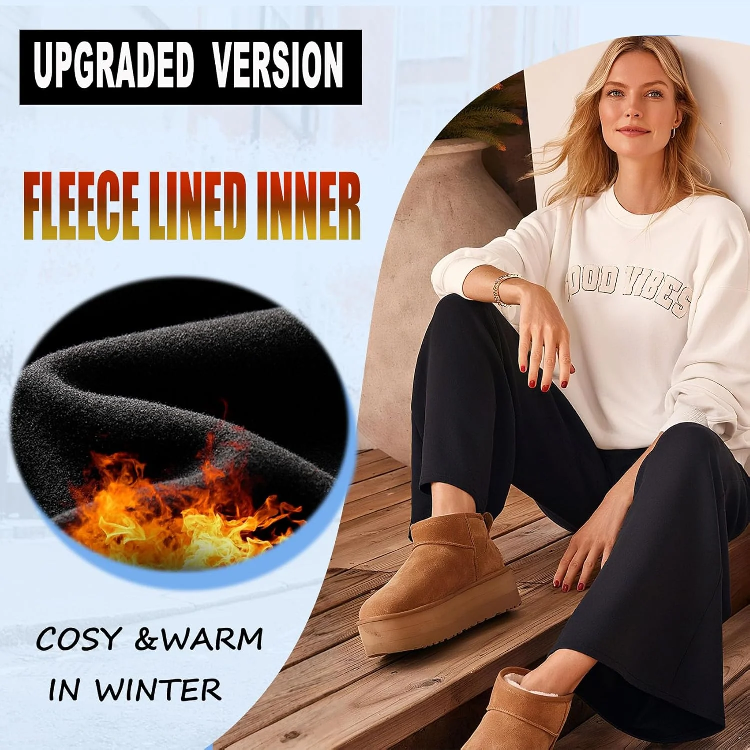 لگینگ زنانه پشمی سایز بزرگ نیو یانگ، بسته 2 عددی - سایز 1X تا 4X، کمر بلند، گرم، مناسب ورزش و یوگا لگینگ زنانه پشمی سایز بزرگ نیو یانگ، بسته 2 عددی - سایز 1X تا 4X، کمر بلند، گرم، مناسب ورزش و یوگا