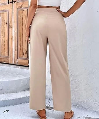 شلوار پلیسه ای کمر بلند زنانه MOTIM، شلوار گشاد غیر رسمی، شلوار مجلسی، شلوار کار، شلوار راسته بلند شلوار پلیسه ای کمر بلند زنانه MOTIM، شلوار گشاد غیر رسمی، شلوار مجلسی، شلوار کار، شلوار راسته بلند
