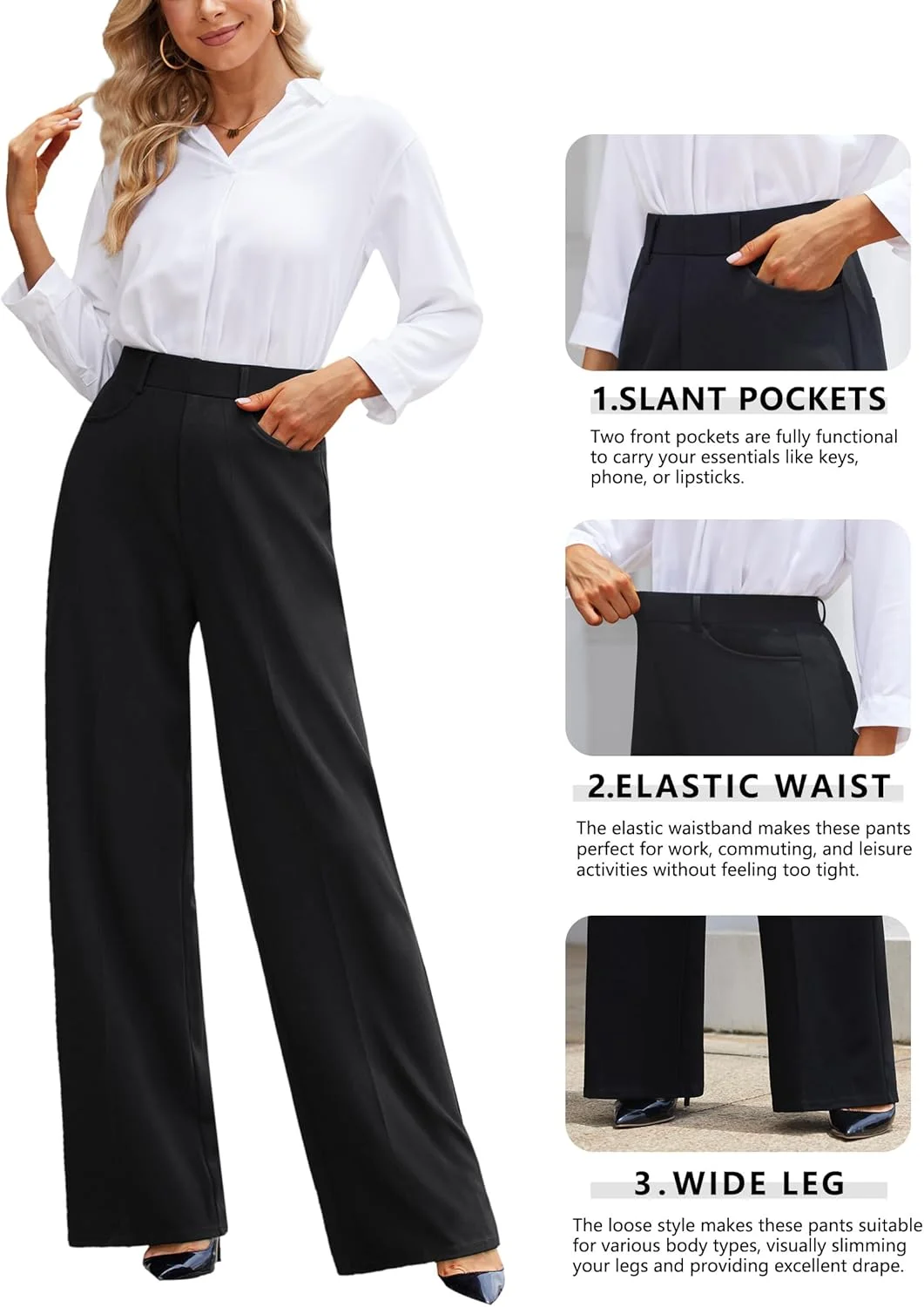 شلوار زنانه نارسیس مدل پاچه گشاد، مدرن/فیت شلوار زنانه نارسیس مدل پاچه گشاد، مدرن/فیت