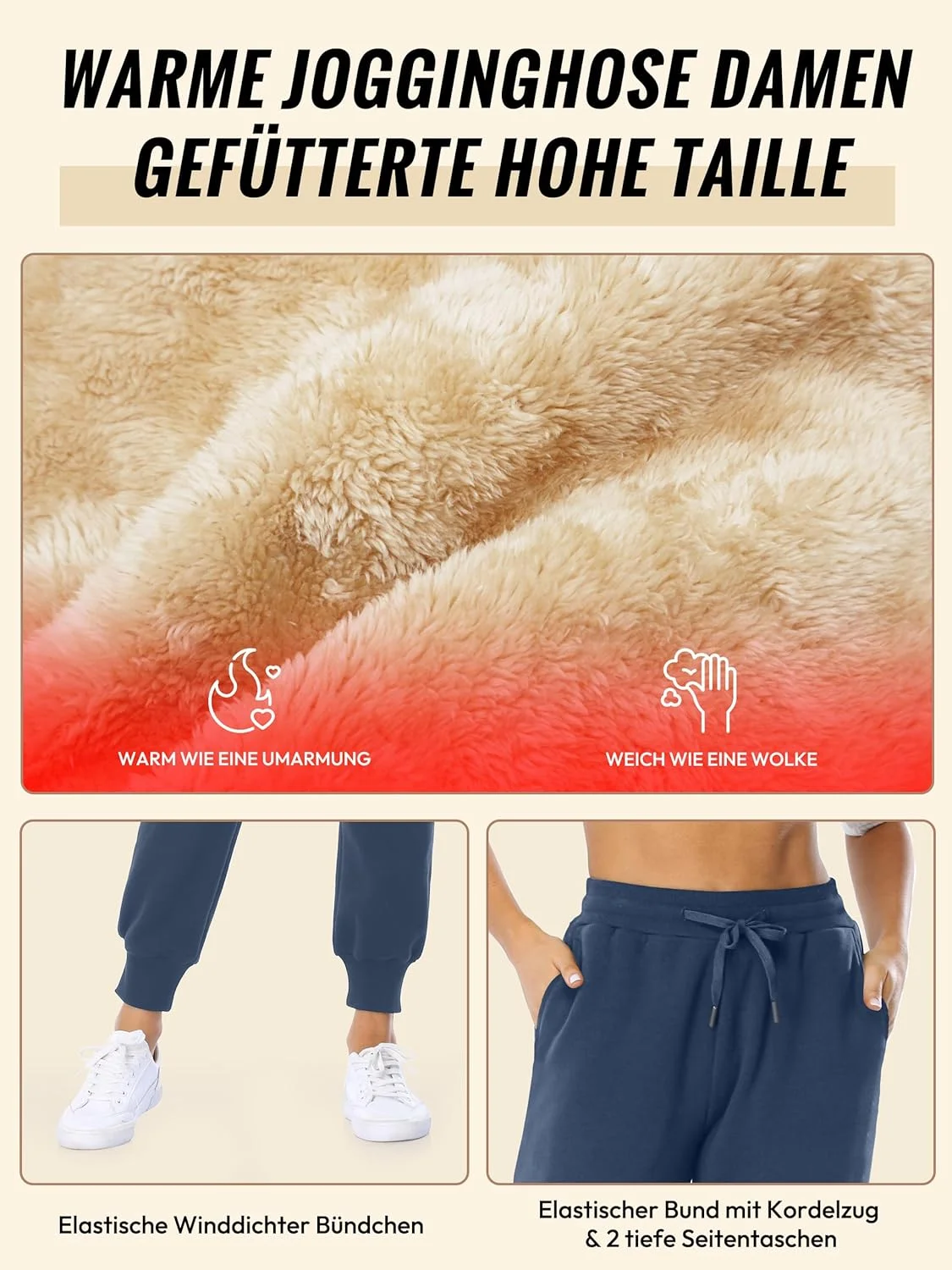 شلوار جاگر زنانه فوق العاده نرم و شلوارک سه ربع زنانه MOVE BEYOND با 4 جیب، شلوار جاگر ورزشی با کمر بلند، شلوار یوگا و راحتی شلوار جاگر زنانه فوق العاده نرم و شلوارک سه ربع زنانه MOVE BEYOND با 4 جیب، شلوار جاگر ورزشی با کمر بلند، شلوار یوگا و راحتی