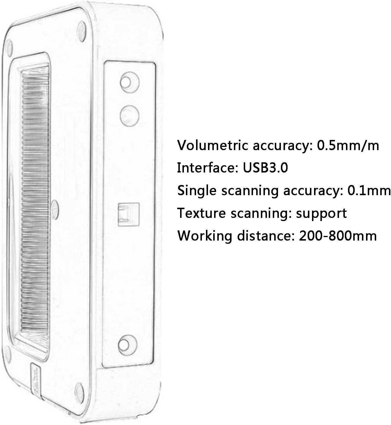 اسکنر سه بعدی دستی GZDcjsc، اسکنر سه بعدی جمع آوری داده، سرعت اسکن تا 10 فریم در ثانیه، برای مهندسی معکوس، تولید، هنر و طراحی اسکنر سه بعدی دستی GZDcjsc، اسکنر سه بعدی جمع آوری داده، سرعت اسکن تا 10 فریم در ثانیه، برای مهندسی معکوس، تولید، هنر و طراحی