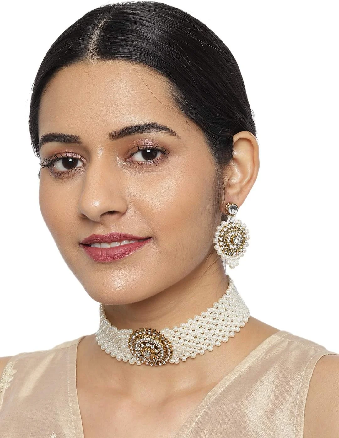 ست جواهرات زنانه ZAVERI PEARLS (طلایی) (Zpfk9091) ست جواهرات زنانه ZAVERI PEARLS (طلایی) (Zpfk9091)