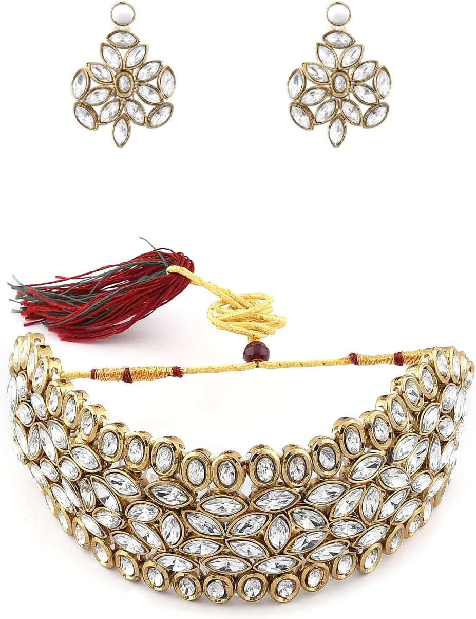 ست جواهرات زنانه ZAVERI PEARLS (طلایی) (ZPFK8925)
