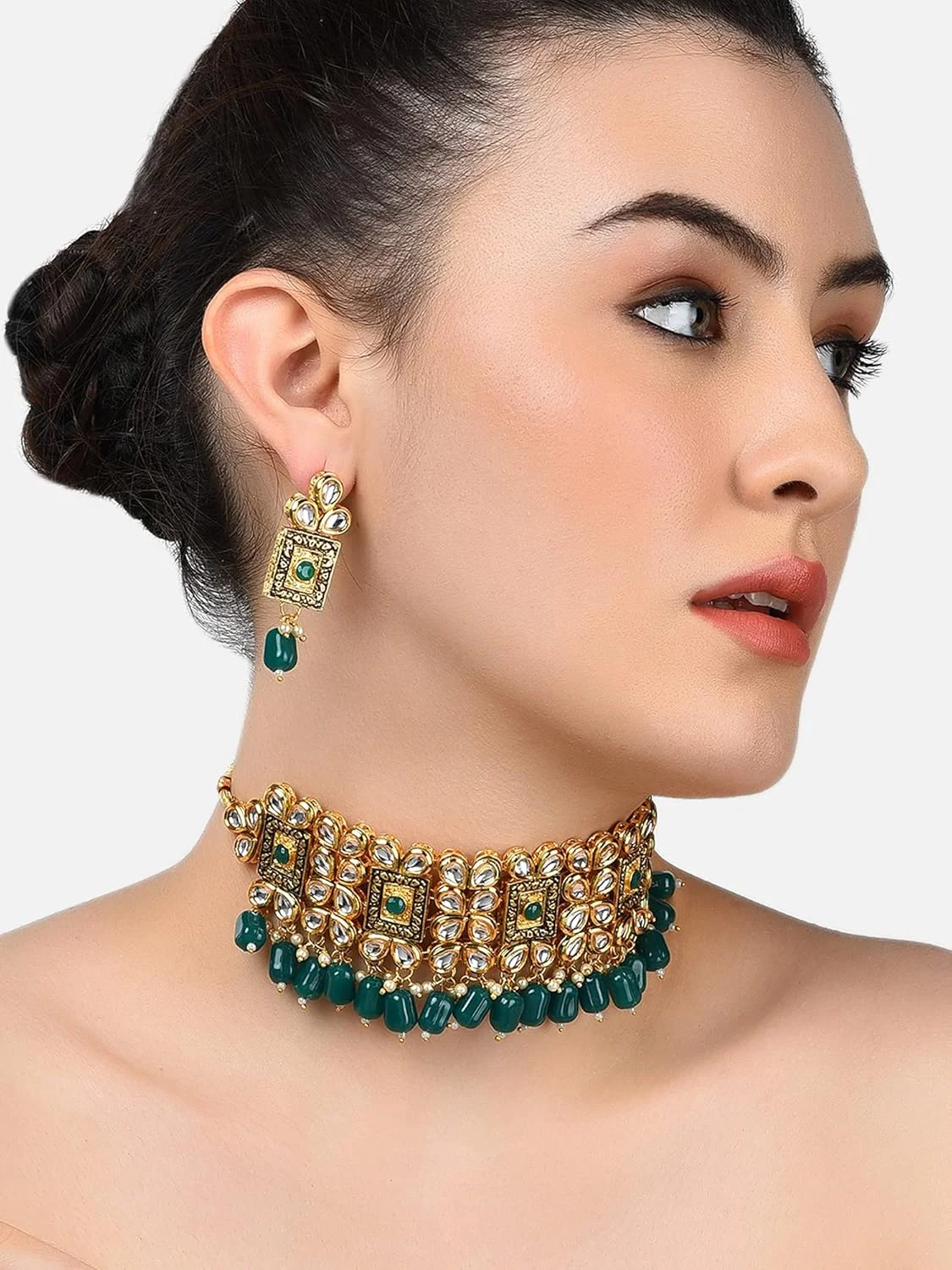 ست جواهرات زنانه ZAVERI PEARLS (طلایی) (ZPFK8183) ست جواهرات زنانه ZAVERI PEARLS (طلایی) (ZPFK8183)