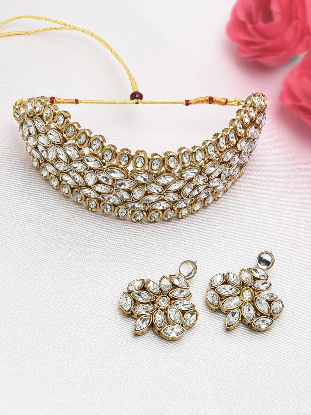 ست جواهرات زنانه ZAVERI PEARLS (طلایی) (ZPFK8925) ست جواهرات زنانه ZAVERI PEARLS (طلایی) (ZPFK8925)