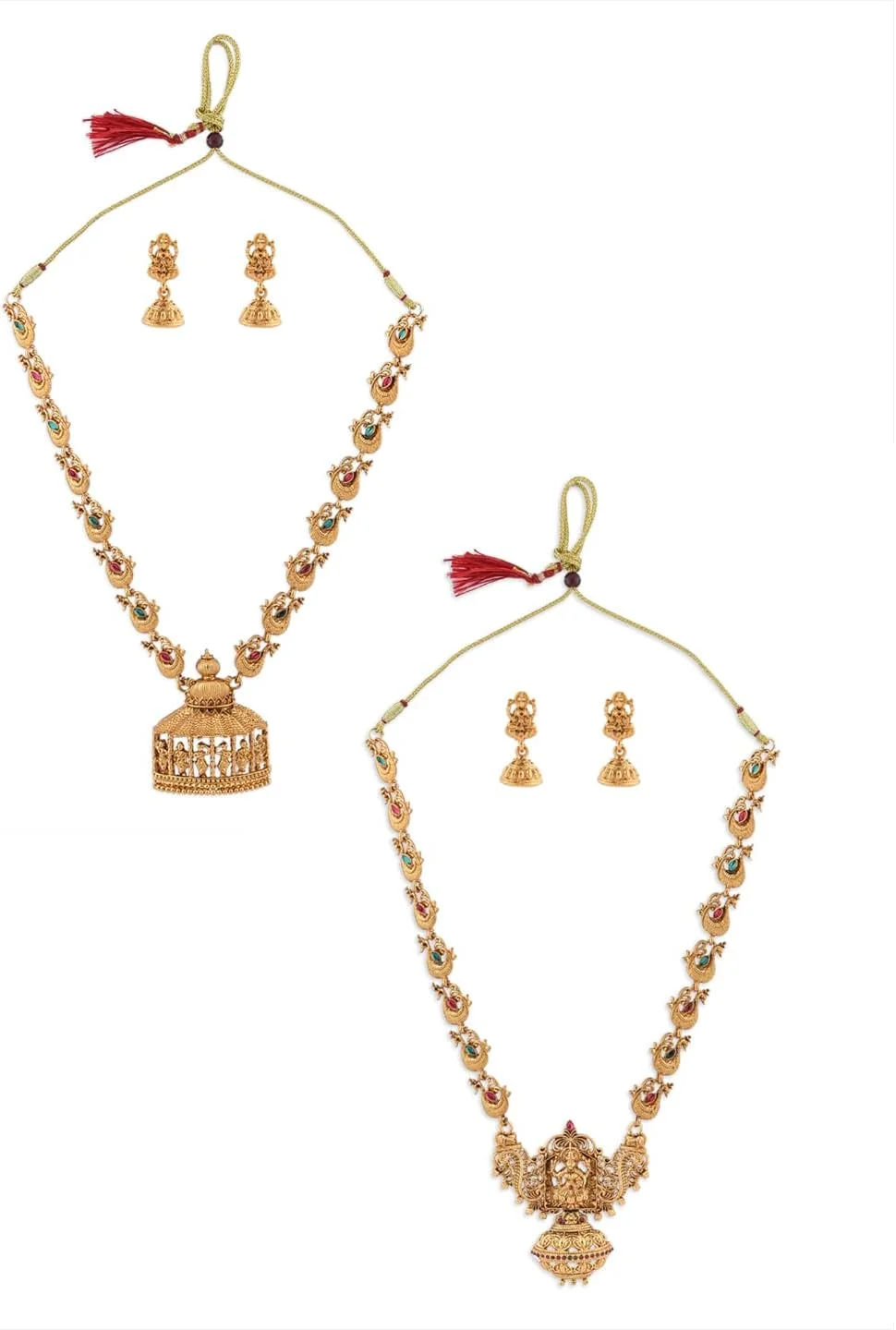 ست جواهرات زنانه ZAVERI PEARLS (طلایی) (Zpfk9064)