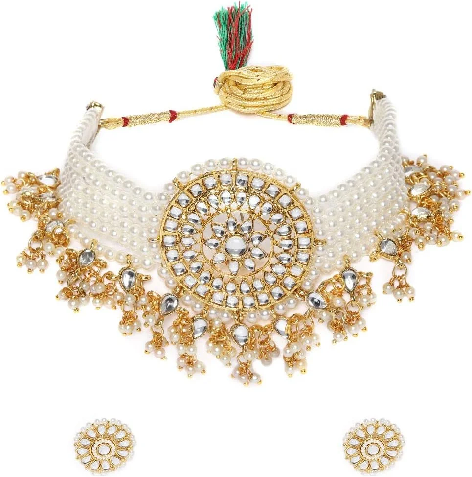 ست جواهرات زنانه ZAVERI PEARLS (طلایی) (ZPFK9805)