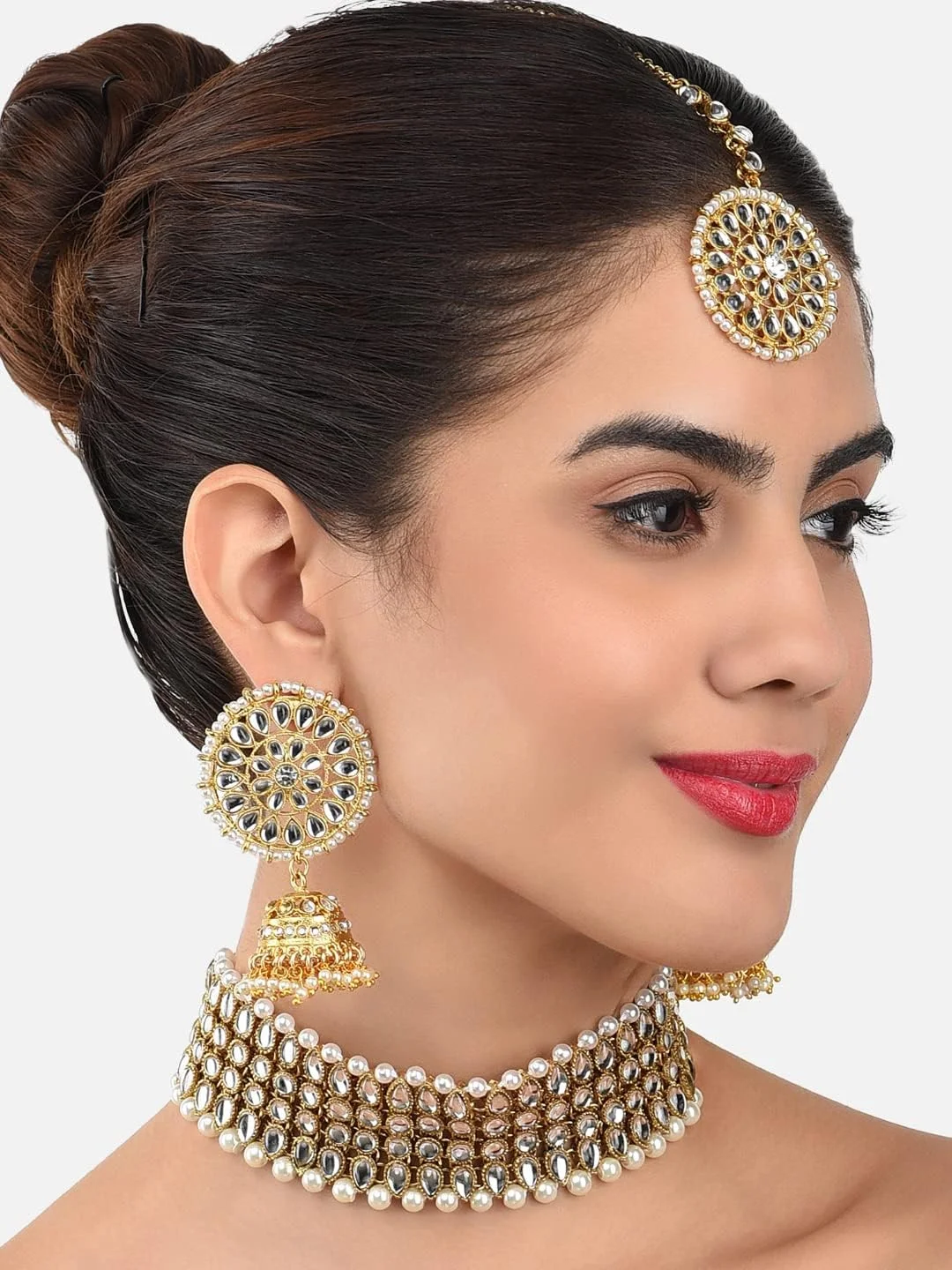 ست جواهرات زنانه ZAVERI PEARLS (طلایی) (Zpfk8807) ست جواهرات زنانه ZAVERI PEARLS (طلایی) (Zpfk8807)