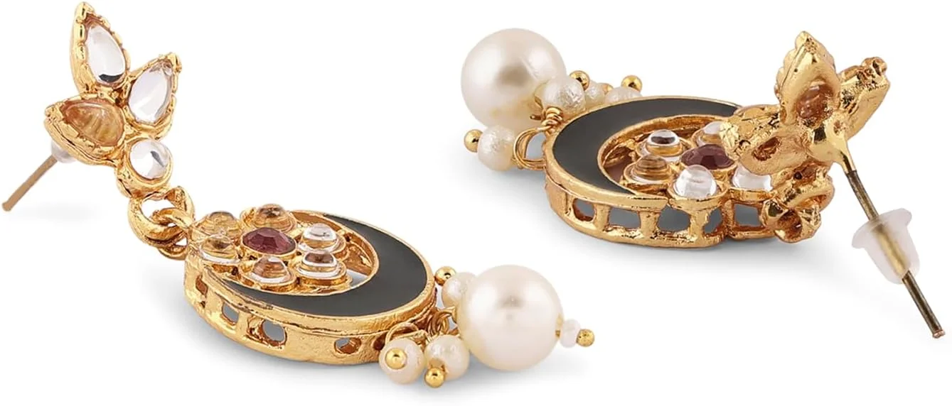 زیوری پرلز ست گردنبند، گوشواره و انگشتر زنانه با سنگ های چند رشته ای Kundan بنفش و سبز - ZPFK16607 زیوری پرلز ست گردنبند، گوشواره و انگشتر زنانه با سنگ های چند رشته ای Kundan بنفش و سبز - ZPFK16607