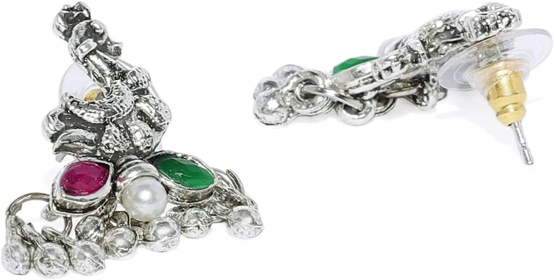 ست جواهرات زنانه ZAVERI PEARLS (نقره ای) (Zpfk7561)