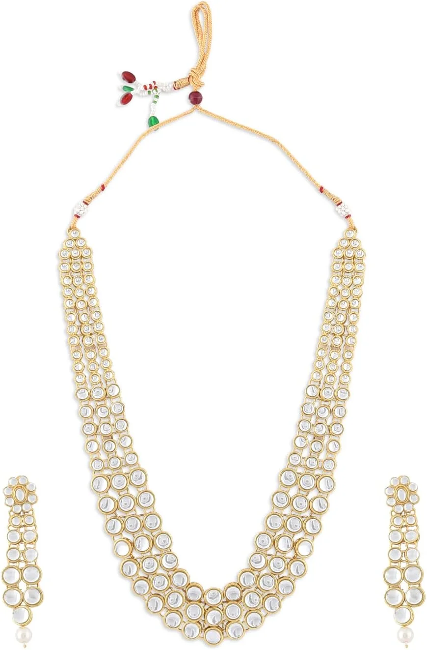 ست جواهرات زنانه ZAVERI PEARLS (طلایی) (ZPFK8671)