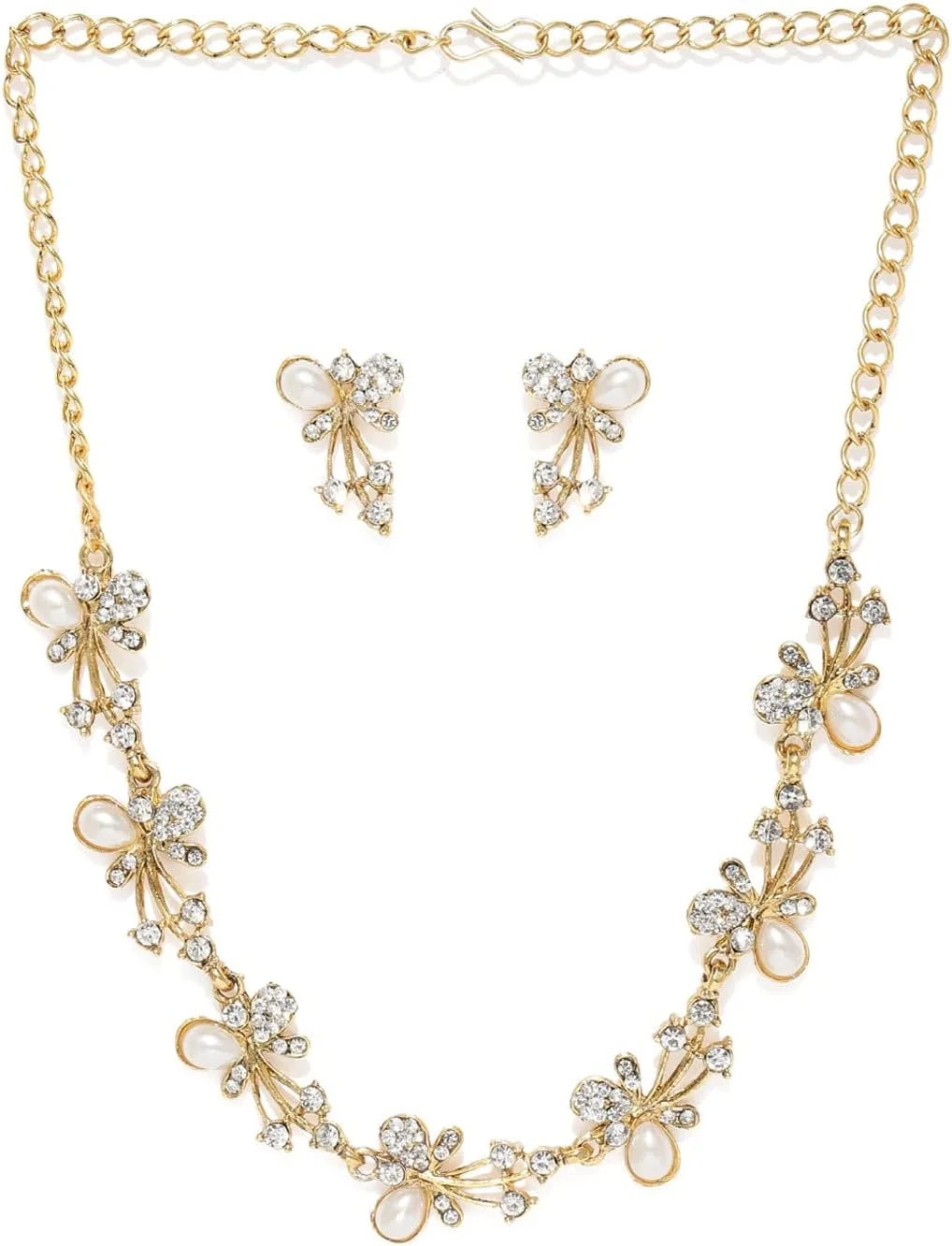 ست جواهرات زنانه ZAVERI PEARLS (طلایی) (ZPFK5216)