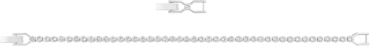 دستبند تنیس Emily Swarovski، کریستال های شفاف، کریستال های آبی، کریستال های صورتی (اختصاصی آمازون)