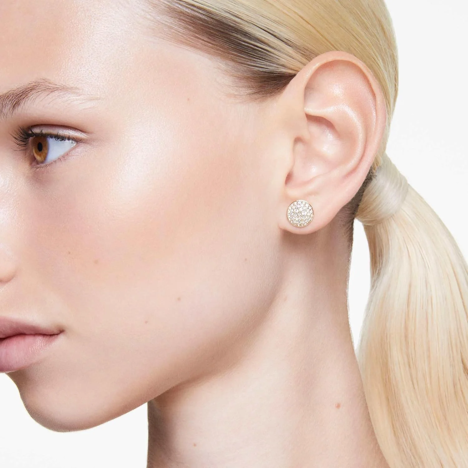 گوشواره های آویز سواروسکی Meteora، سفید، روکش رودیوم