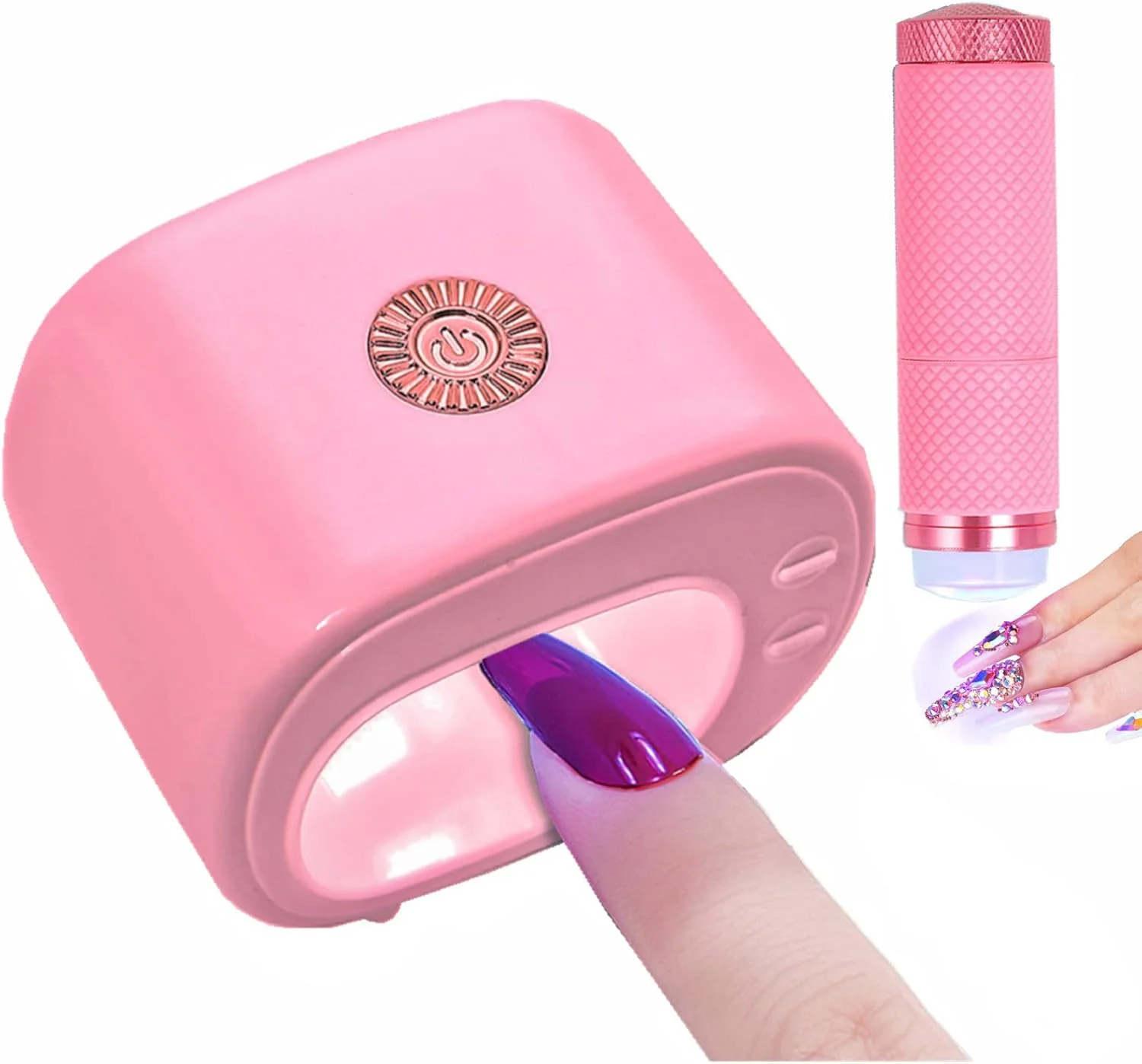 چراغ UV ناخن کوچک Azonee، برای لاک ژل، چراغ کیور سریع برای ناخن، چراغ UV دستی برای ناخن های ژلی، لامپ LED UV تک ناخن، چراغ UV قابل حمل برای ناخن چراغ UV ناخن کوچک Azonee، برای لاک ژل، چراغ کیور سریع برای ناخن، چراغ UV دستی برای ناخن های ژلی، لامپ LED UV تک ناخن، چراغ UV قابل حمل برای ناخن