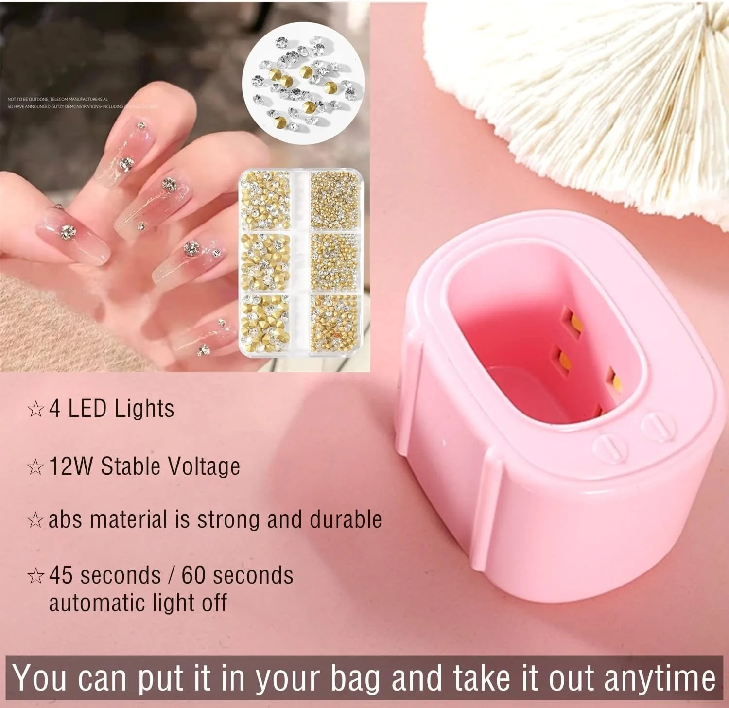 چراغ UV ناخن کوچک Azonee، برای لاک ژل، چراغ کیور سریع برای ناخن، چراغ UV دستی برای ناخن های ژلی، لامپ LED UV تک ناخن، چراغ UV قابل حمل برای ناخن چراغ UV ناخن کوچک Azonee، برای لاک ژل، چراغ کیور سریع برای ناخن، چراغ UV دستی برای ناخن های ژلی، لامپ LED UV تک ناخن، چراغ UV قابل حمل برای ناخن