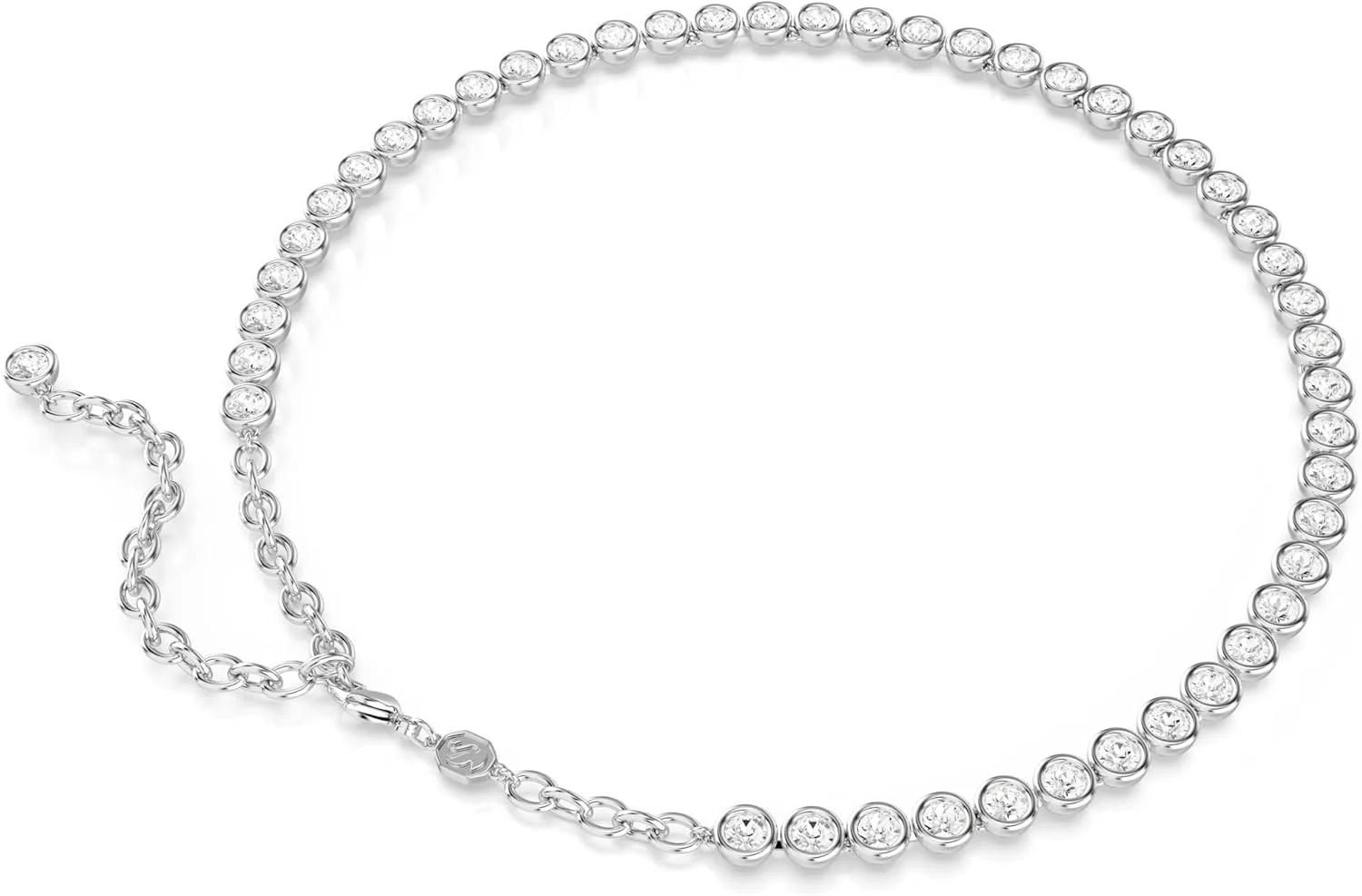 گردنبند سواروسکی Imber، برش گرد، طراحی پراکنده، سفید، با روکش طلایی گردنبند سواروسکی Imber، برش گرد، طراحی پراکنده، سفید، با روکش طلایی