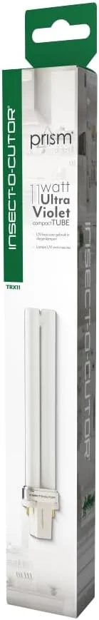 لامپ UV فشرده 11 واتی Insect-O-Cutor برای حشره کش Prism - کنترل پشه - لوله ال ای دی - دفاتر کوچک، کافه - قابل حمل - 8000 ساعت، TRX11