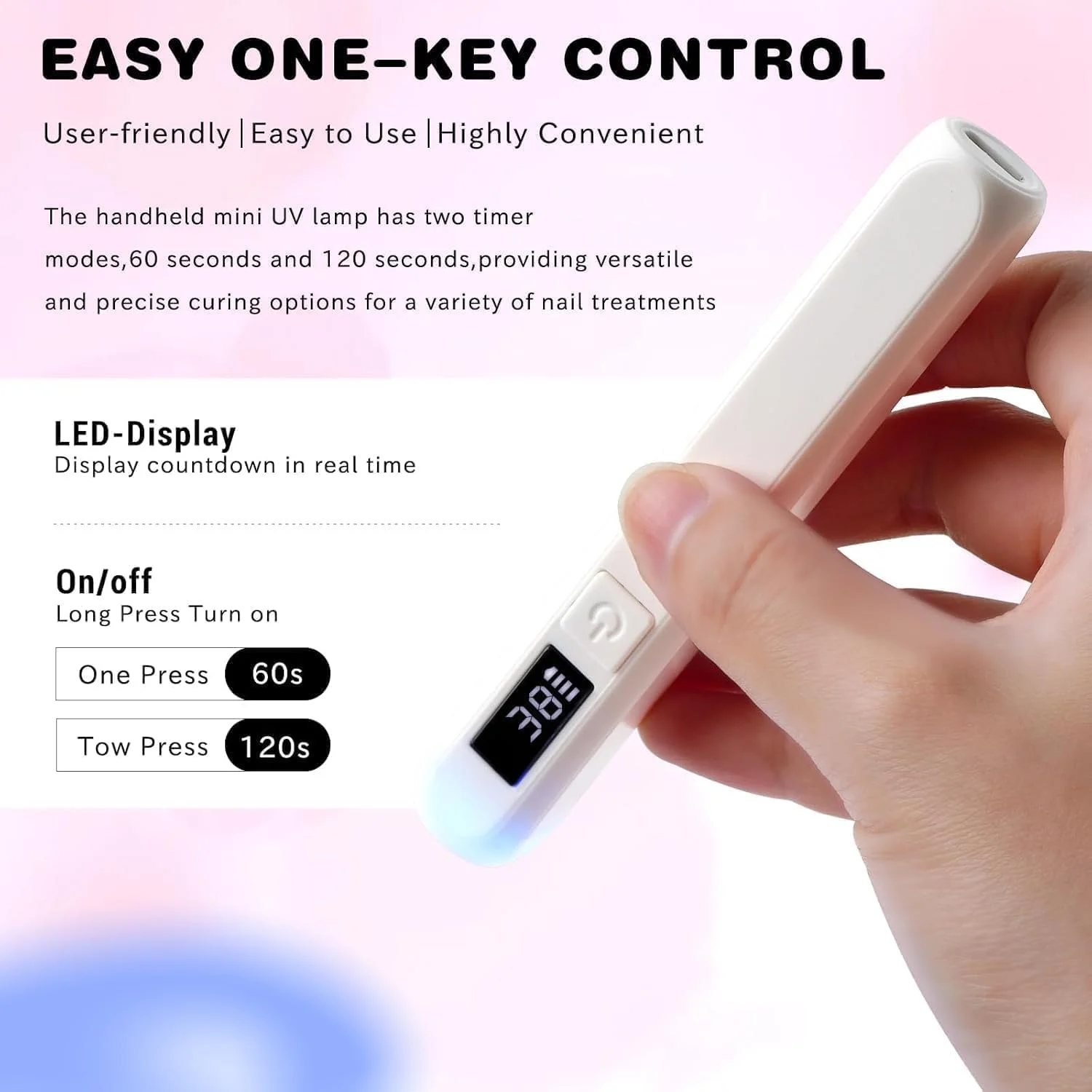 چراغ UV کوچک Joyzzz برای ناخن های ژلی، لامپ LED قابل حمل با شارژ USB، چراغ UV با خشک کردن سریع برای لاک ژل، ابزار مانیکور برای هنر ناخن خانگی و حرفه ای، خشک کن ناخن جمع و جور (سفید) چراغ UV کوچک Joyzzz برای ناخن های ژلی، لامپ LED قابل حمل با شارژ USB، چراغ UV با خشک کردن سریع برای لاک ژل، ابزار مانیکور برای هنر ناخن خانگی و حرفه ای، خشک کن ناخن جمع و جور (سفید)