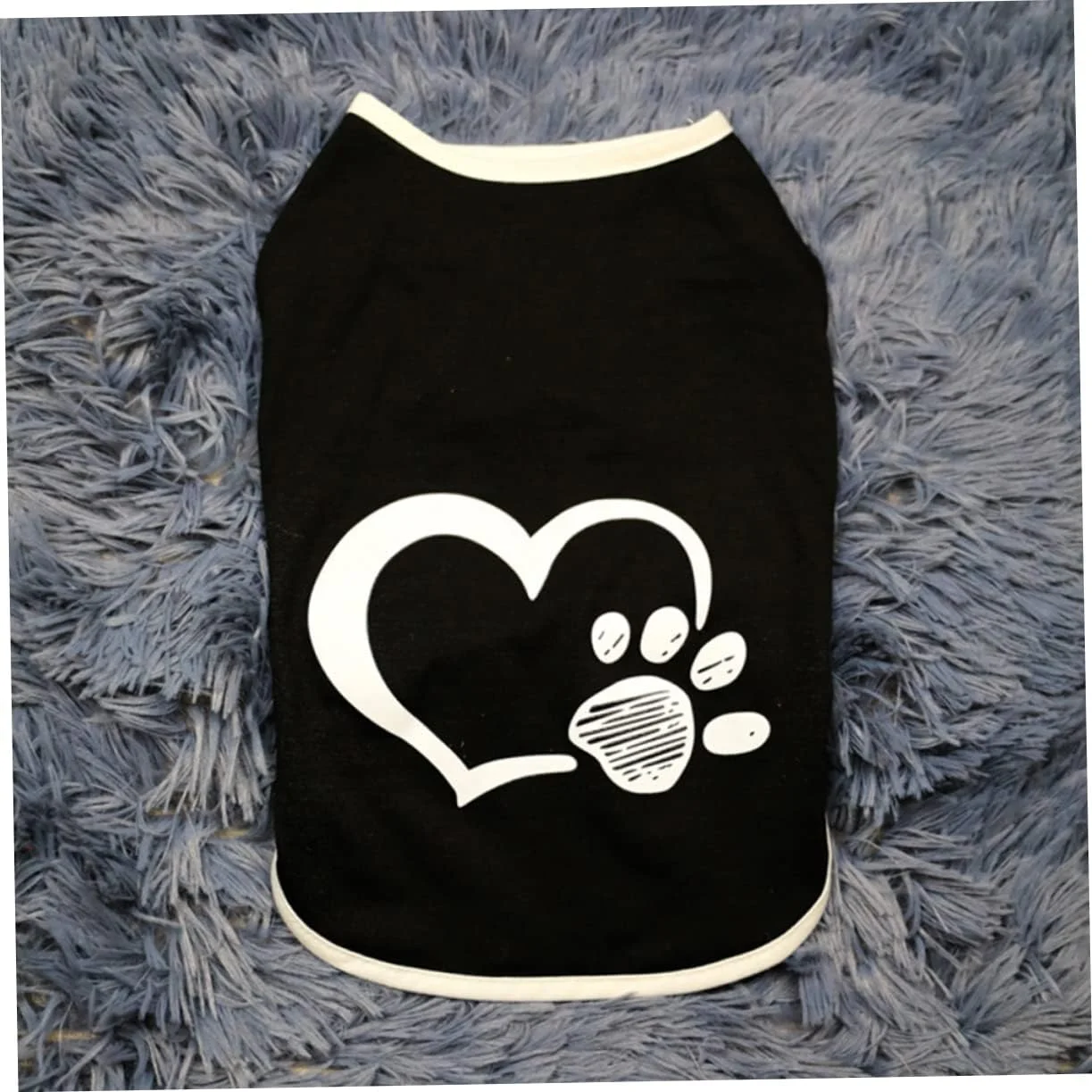 لباس سگ Abaodam با طرح قلب و رد پا، جلیقه راحت لباس حیوانات خانگی برای لباس بهاری سگ و گربه لباس سگ Abaodam با طرح قلب و رد پا، جلیقه راحت لباس حیوانات خانگی برای لباس بهاری سگ و گربه