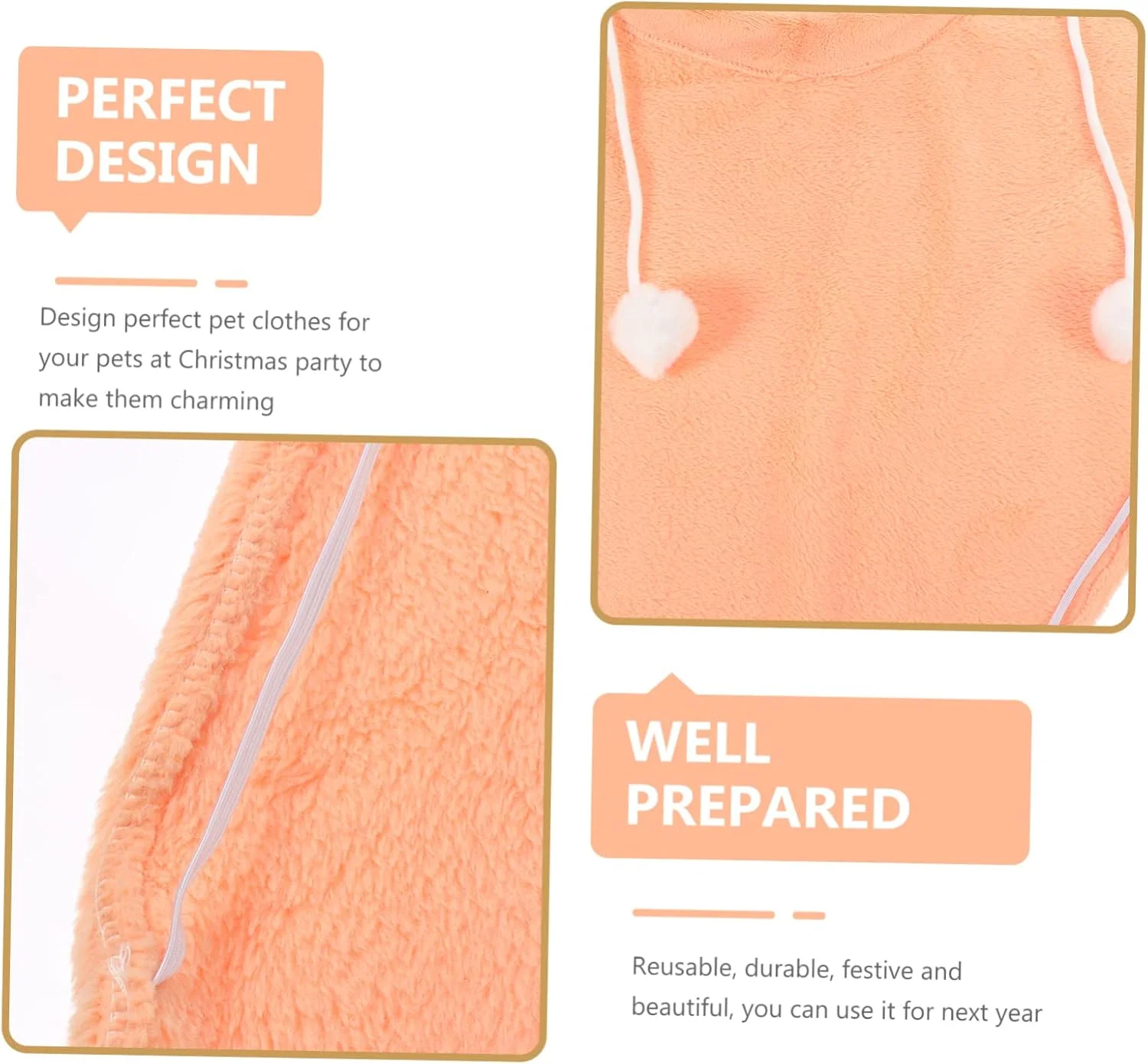 شنل پشمی جذاب Abaodam برای حیوانات خانگی، شنل گرم زمستانی سگ، لباس شیک برای سگ ها و گربه ها برای جشنواره ها و مراسم های خاص شنل پشمی جذاب Abaodam برای حیوانات خانگی، شنل گرم زمستانی سگ، لباس شیک برای سگ ها و گربه ها برای جشنواره ها و مراسم های خاص