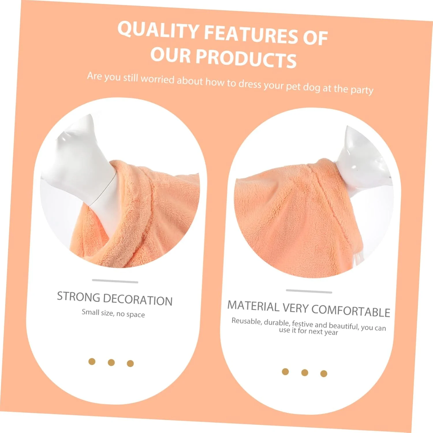 شنل پشمی جذاب Abaodam برای حیوانات خانگی، شنل گرم زمستانی سگ، لباس شیک برای سگ ها و گربه ها برای جشنواره ها و مراسم های خاص شنل پشمی جذاب Abaodam برای حیوانات خانگی، شنل گرم زمستانی سگ، لباس شیک برای سگ ها و گربه ها برای جشنواره ها و مراسم های خاص