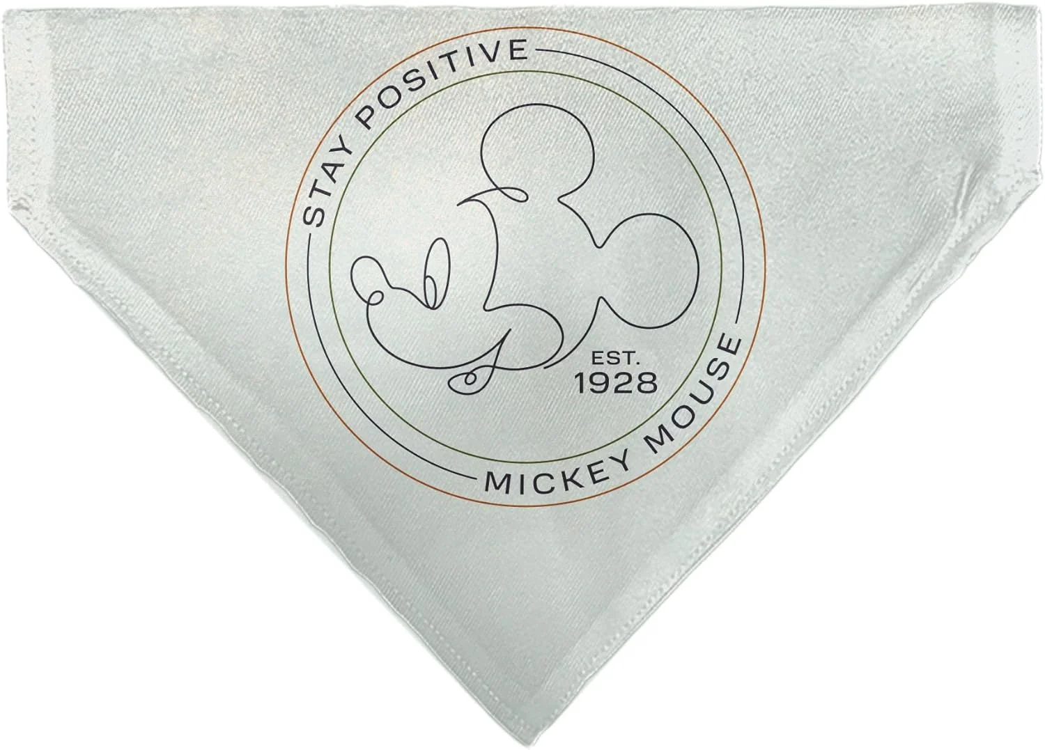 دستمال گردن سگ باکل داون دیزنی طرح میکی موس، طرح مثبت اندیشی، سفید چند رنگ، دستمال گردن لغزشی مخصوص قلاده دستمال گردن سگ باکل داون دیزنی طرح میکی موس، طرح مثبت اندیشی، سفید چند رنگ، دستمال گردن لغزشی مخصوص قلاده