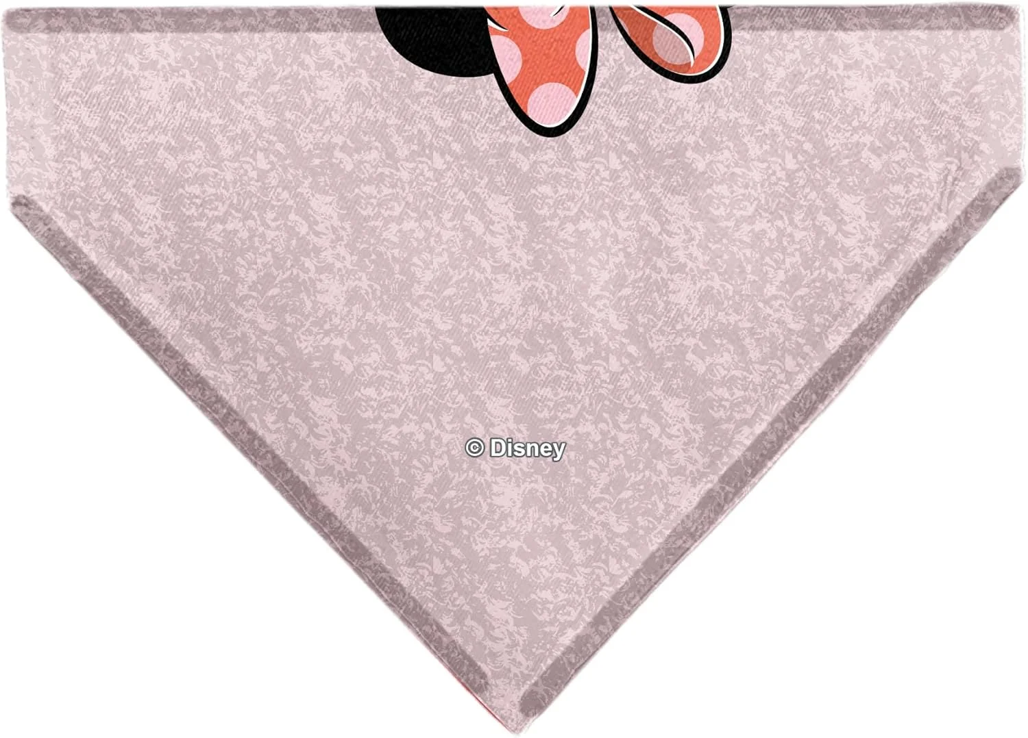 دستمال گردن سگ با طرح مینی موس دیزنی، مهربان باش، حالت صلح، صورتی، مدل سُر خوردن روی قلاده