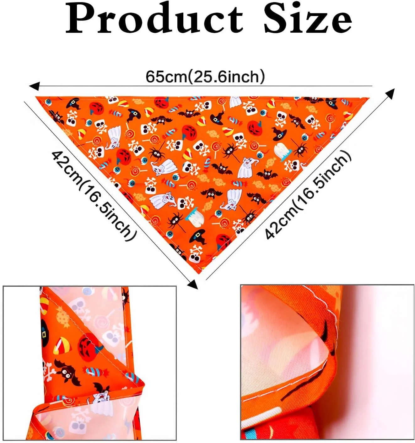 3 عدد دستمال گردن سگ طرح هالووین 3 عدد دستمال گردن سگ طرح هالووین