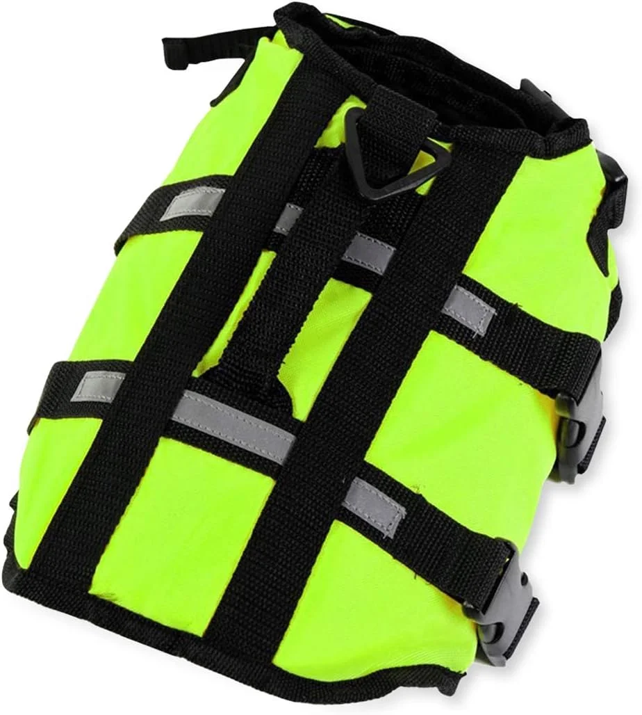 جلیقه نجات سگ / جلیقه شنای سگ با دسته بالایی و نوارهای بازتابنده / جلیقه نجات برای سگ جلیقه نجات سگ / جلیقه شنای سگ با دسته بالایی و نوارهای بازتابنده / جلیقه نجات برای سگ