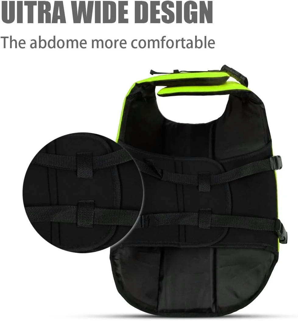 جلیقه نجات سگ / جلیقه شنای سگ با دسته بالایی و نوارهای بازتابنده / جلیقه نجات برای سگ جلیقه نجات سگ / جلیقه شنای سگ با دسته بالایی و نوارهای بازتابنده / جلیقه نجات برای سگ