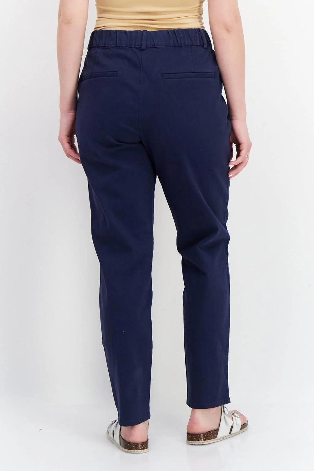 شلوار پارچه ای زنانه چیبو، مدل Slim Fit، ساده، سرمه ای، سایز 38 (S) شلوار پارچه ای زنانه چیبو، مدل Slim Fit، ساده، سرمه ای، سایز 38 (S)