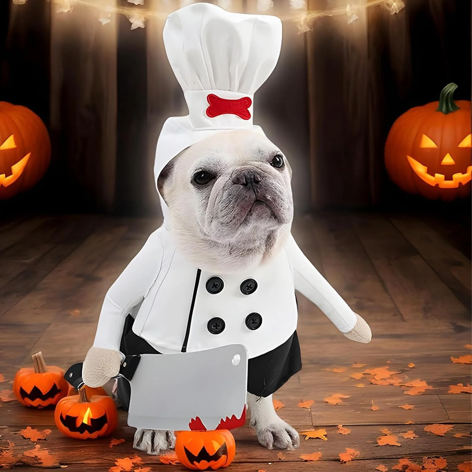 لباس هالووین سگ - لباس سرآشپز حیوانات خانگی برای هالووین - لباس های قابل تنظیم با کلاه آشپزی، لباس های خنده دار و ترسناک حیوانات خانگی، لوازم عکس برای پیاده روی و فضای باز لباس هالووین سگ - لباس سرآشپز حیوانات خانگی برای هالووین - لباس های قابل تنظیم با کلاه آشپزی، لباس های خنده دار و ترسناک حیوانات خانگی، لوازم عکس برای پیاده روی و فضای باز