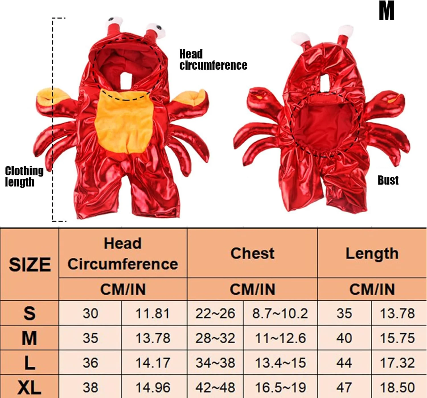 لباس هالووین سگ - لباس خرچنگ برای سگ و گربه - لباس مهمانی برای گربه ها، مناسب برای سگ های کوچک در فضای باز، وسایل عکس برداری و جشن ها لباس هالووین سگ - لباس خرچنگ برای سگ و گربه - لباس مهمانی برای گربه ها، مناسب برای سگ های کوچک در فضای باز، وسایل عکس برداری و جشن ها