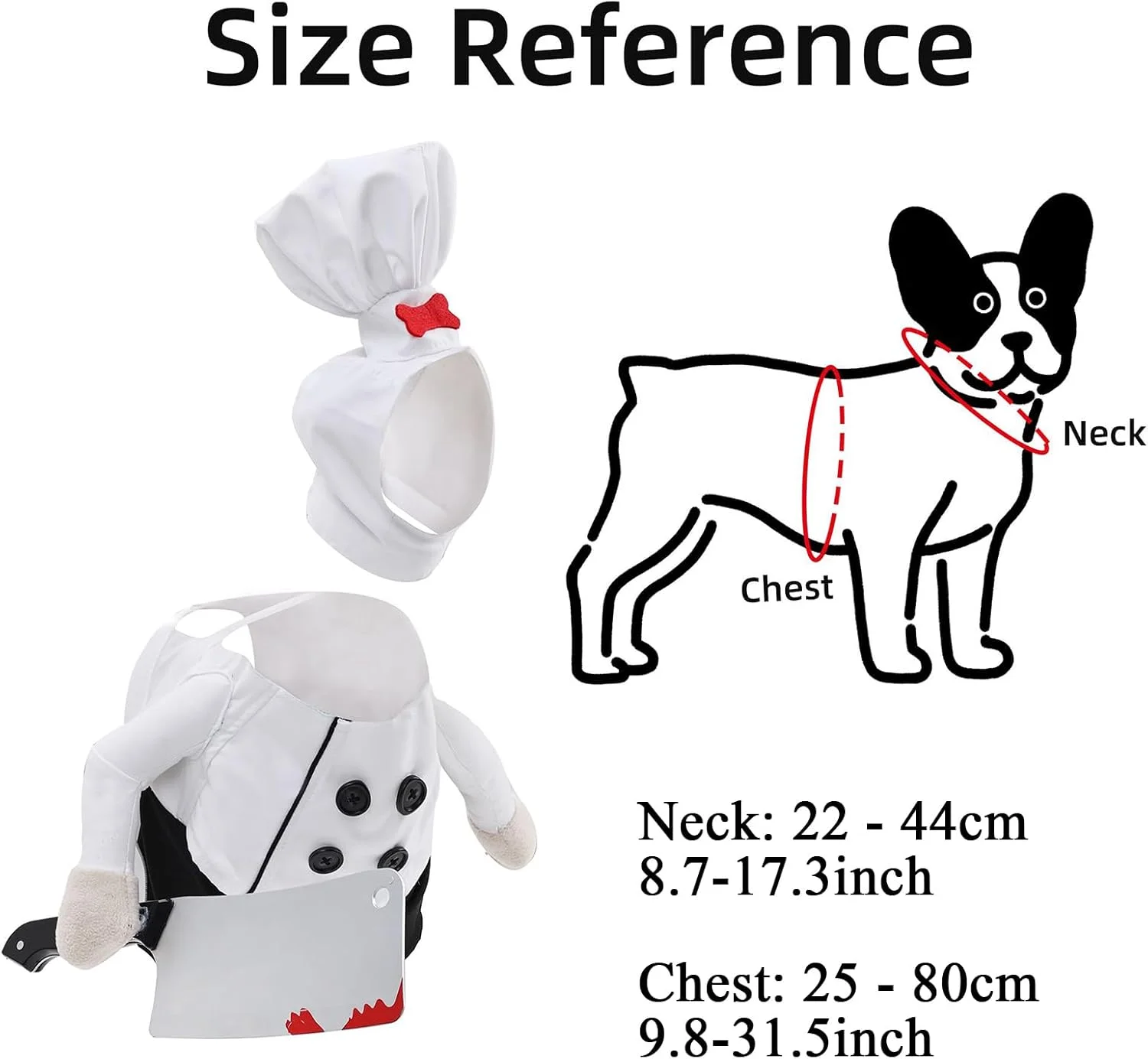 لباس هالووین حیوانات خانگی، لباس سرآشپز خنده دار برای سگ ها - لباس های شبح آور و لوازم جانبی حیوانات خانگی برای عکاسی، جشن تولد و جشنواره لباس هالووین حیوانات خانگی، لباس سرآشپز خنده دار برای سگ ها - لباس های شبح آور و لوازم جانبی حیوانات خانگی برای عکاسی، جشن تولد و جشنواره