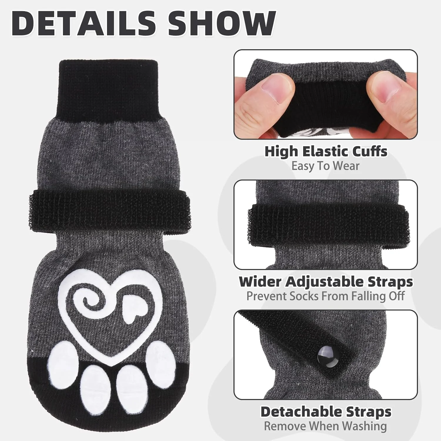 جوراب سگ کولتیل برای سطوح داغ/سرد برای جلوگیری از لیسیدن پنجه ها، چکمه سگ و محافظ پنجه برای کف های چوبی ضد لغزش، پاپوش های کنترل کشش برای سگ های کوچک، متوسط، بزرگ و مسن، XS جوراب سگ کولتیل برای سطوح داغ/سرد برای جلوگیری از لیسیدن پنجه ها، چکمه سگ و محافظ پنجه برای کف های چوبی ضد لغزش، پاپوش های کنترل کشش برای سگ های کوچک، متوسط، بزرگ و مسن، XS