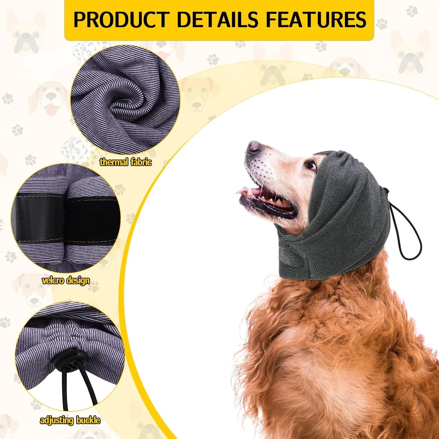 هدبند آرامش بخش سگ، روگوشی و پوشش سر - محافظت قابل تنظیم در برابر صدا، گوش گیر راحت برای سگ های مضطرب (2 عدد) هدبند آرامش بخش سگ، روگوشی و پوشش سر - محافظت قابل تنظیم در برابر صدا، گوش گیر راحت برای سگ های مضطرب (2 عدد)