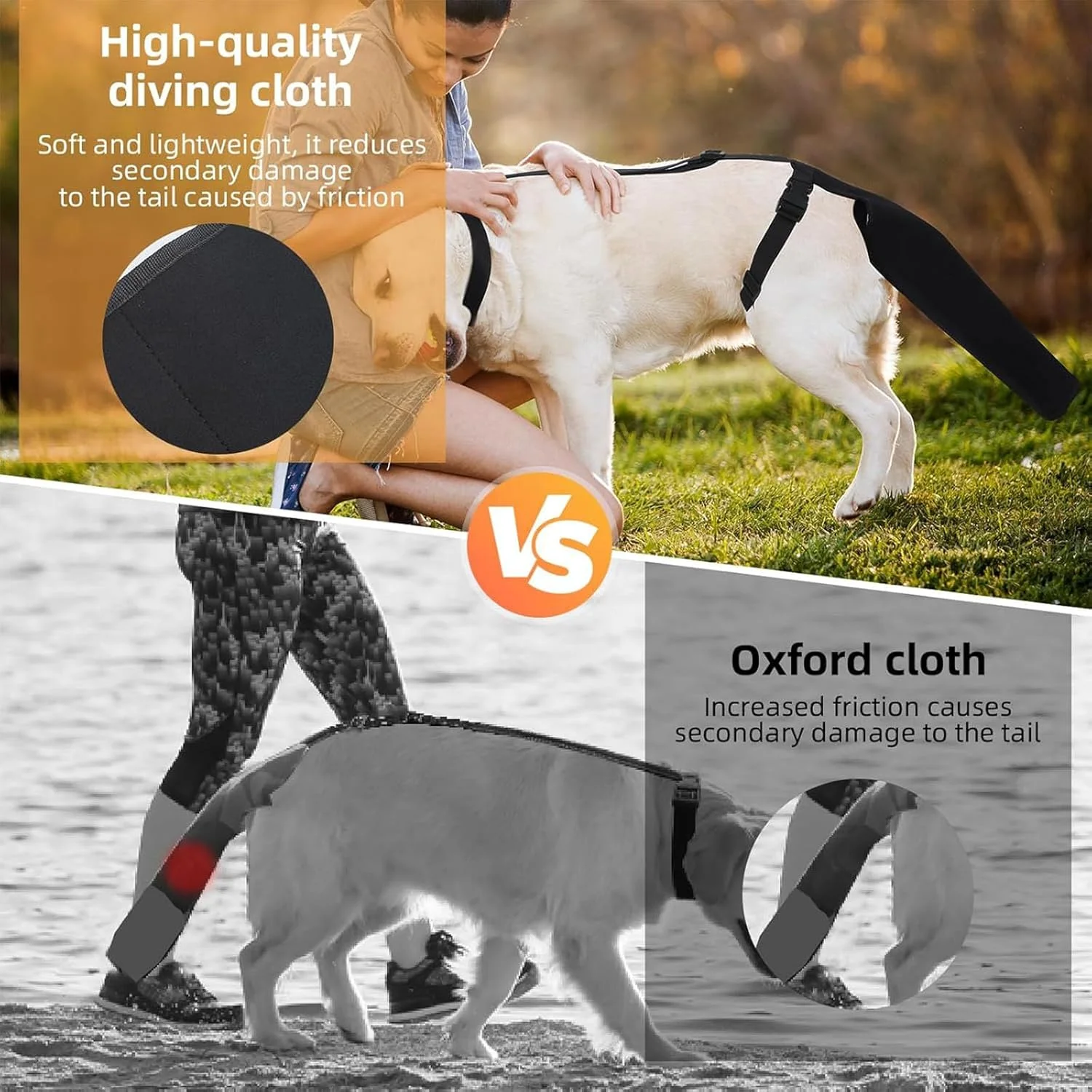 محافظ دم سگ، محافظ انتهای دم سگ، آستین محافظ مشکی، طراحی راحت و بادوام، آستین محافظ انتهای دم برای جلوگیری از لیسیدن برای بهبود، مناسب برای سگ های سایز بزرگ محافظ دم سگ، محافظ انتهای دم سگ، آستین محافظ مشکی، طراحی راحت و بادوام، آستین محافظ انتهای دم برای جلوگیری از لیسیدن برای بهبود، مناسب برای سگ های سایز بزرگ