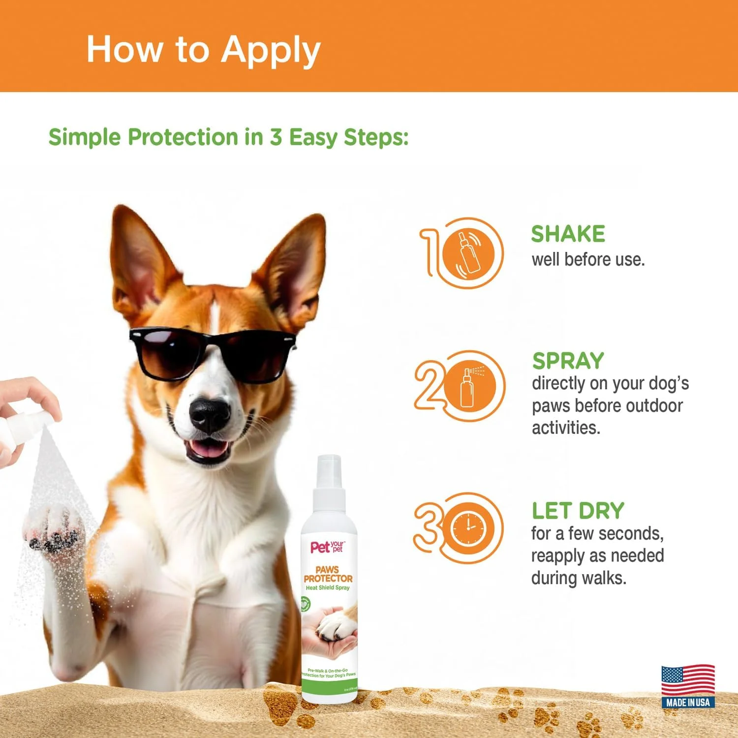 اسپری محافظ پنجه سگ کیان داریا، محافظت غیر سمی از پنجه برای پیاده روهای داغ، زمین های ناهموار و شن، ساخت آمریکا، پنجه ها را نرم و مرطوب نگه می دارد.