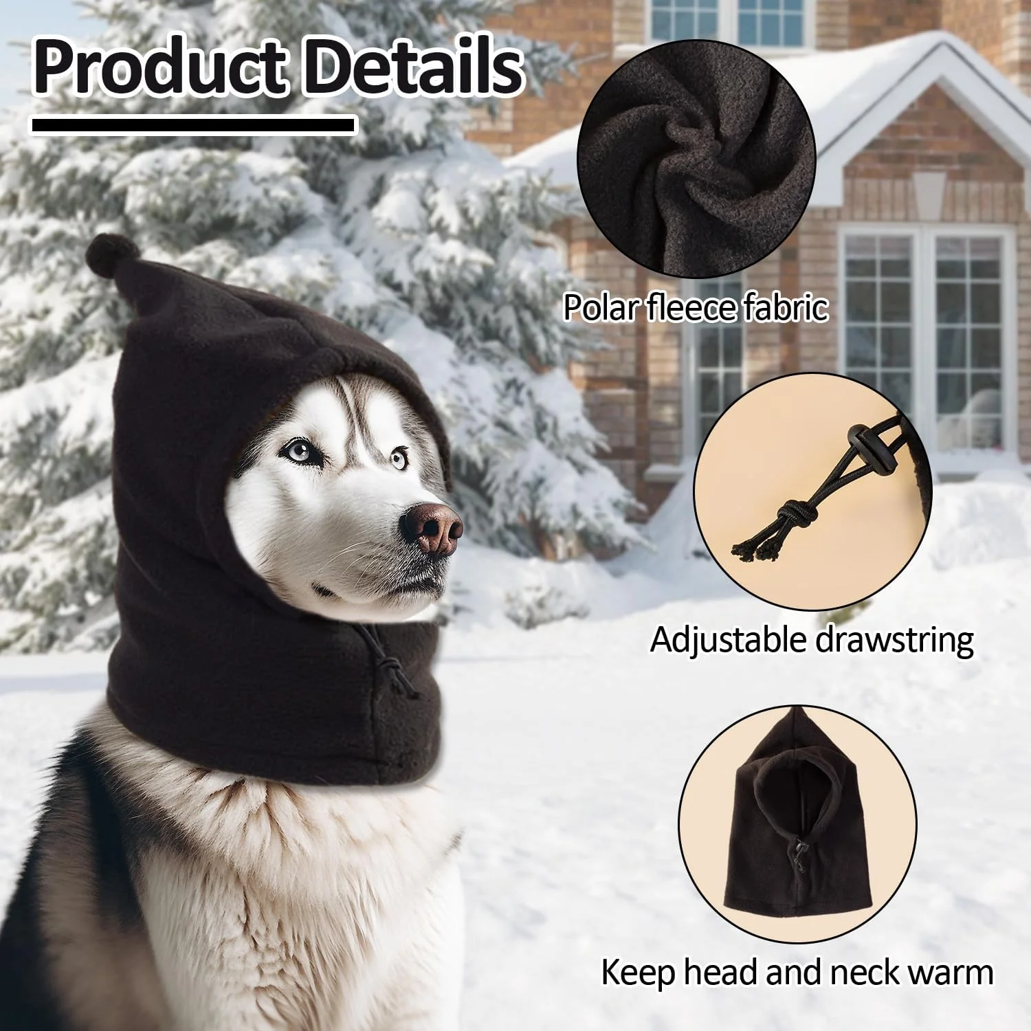 محافظ گوش سگ، گرم کننده گردن و گوش سگ | محافظ گوش سگ برای کاهش اضطراب و محافظت در برابر سر و صدا، کلاه بافتنی سگ، مناسب برای پیاده روی در فضای باز محافظ گوش سگ، گرم کننده گردن و گوش سگ | محافظ گوش سگ برای کاهش اضطراب و محافظت در برابر سر و صدا، کلاه بافتنی سگ، مناسب برای پیاده روی در فضای باز