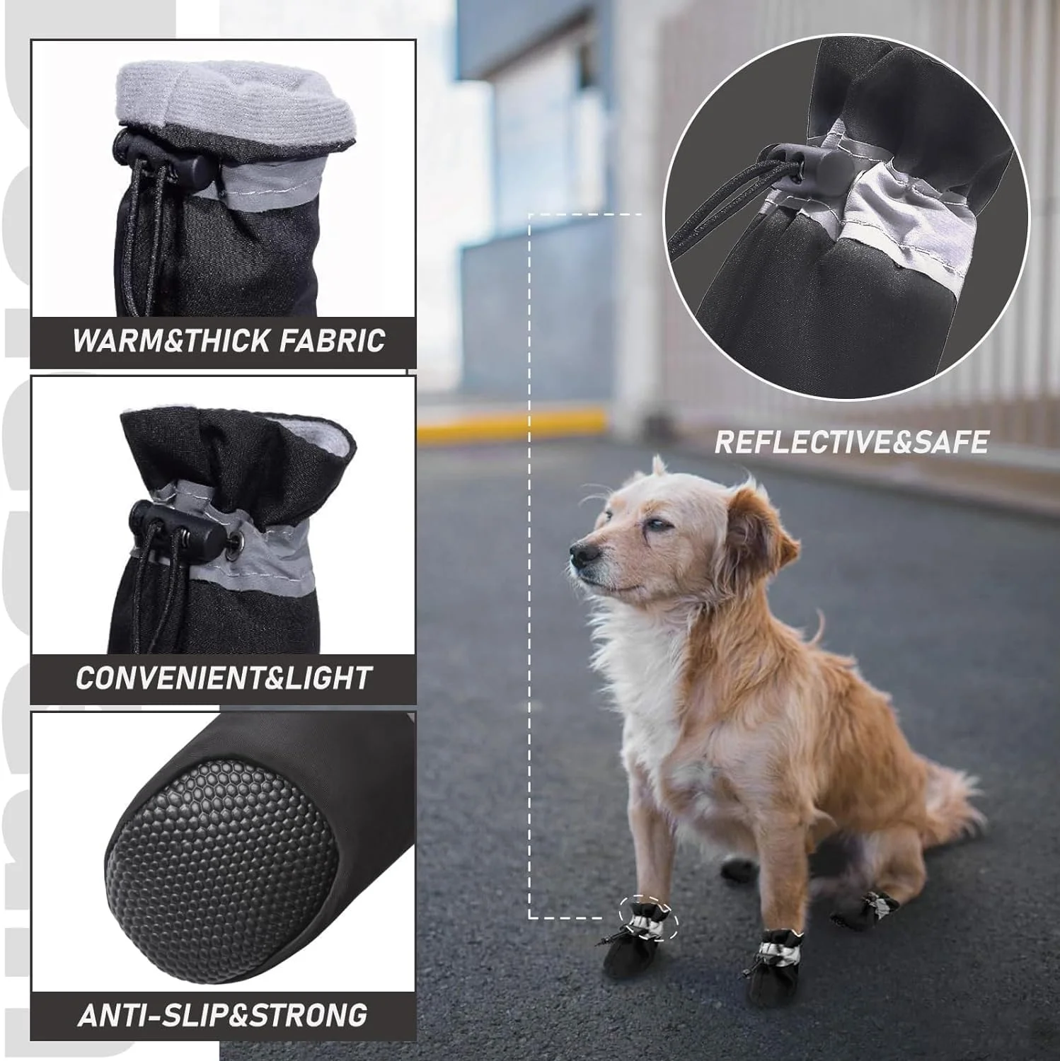 کفش سگ و گربه سایز 8، محافظ پنجه ضد لغزش و مناسب پیاده روی در سطوح داغ کفش سگ و گربه سایز 8، محافظ پنجه ضد لغزش و مناسب پیاده روی در سطوح داغ