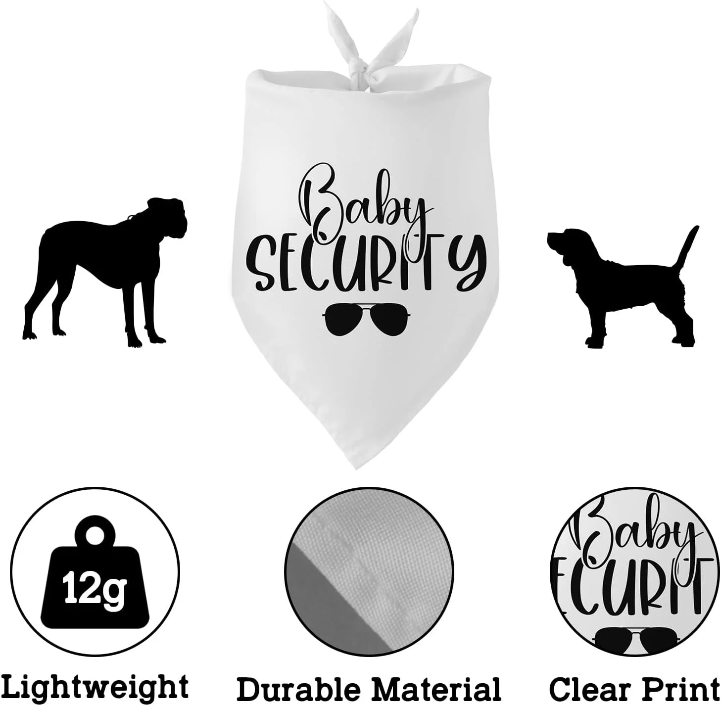 دستمال گردن سگ سفید طرح سگ کودک، اکسسوری عکس بارداری و تعیین جنسیت، هدیه برای صاحبان حیوانات خانگی دستمال گردن سگ سفید طرح سگ کودک، اکسسوری عکس بارداری و تعیین جنسیت، هدیه برای صاحبان حیوانات خانگی